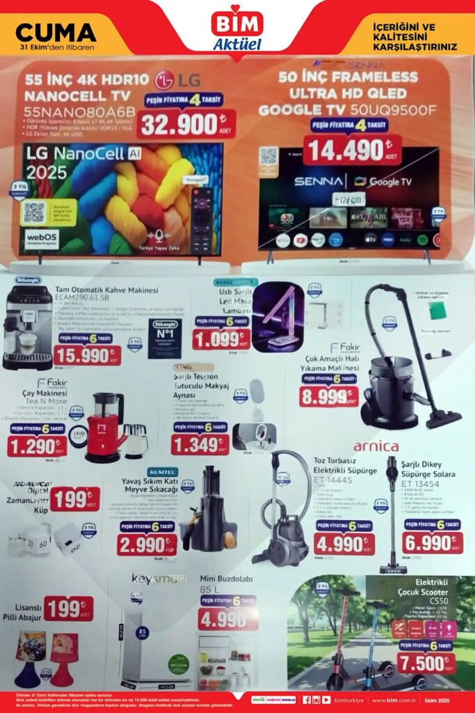 BİM 31 Ekim 2025 Aktüel Ürünler Kataloğu – Bu Hafta BİM’de Neler Var? BİM 31 Ekim 2025 Aktüel Ürünler Kataloğu – Bu Hafta BİM’de Neler Var?