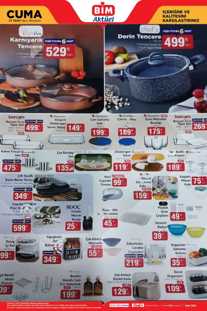 BİM 31 Ekim 2025 Aktüel Ürünler Kataloğu – Bu Hafta BİM’de Neler Var? BİM 31 Ekim 2025 Aktüel Ürünler Kataloğu – Bu Hafta BİM’de Neler Var?
