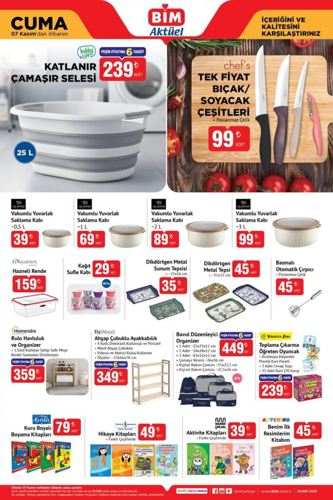 BİM 7 Kasım 2025 Aktüel Ürünler Kataloğu BİM 7 Kasım 2025 Aktüel Ürünler Kataloğu