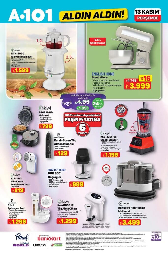 A101 13 Kasım 2025 KataloğuA101 13 Kasım 2025 Kataloğu