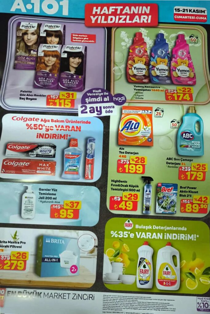 A101 15 Kasım 2025 Kataloğu