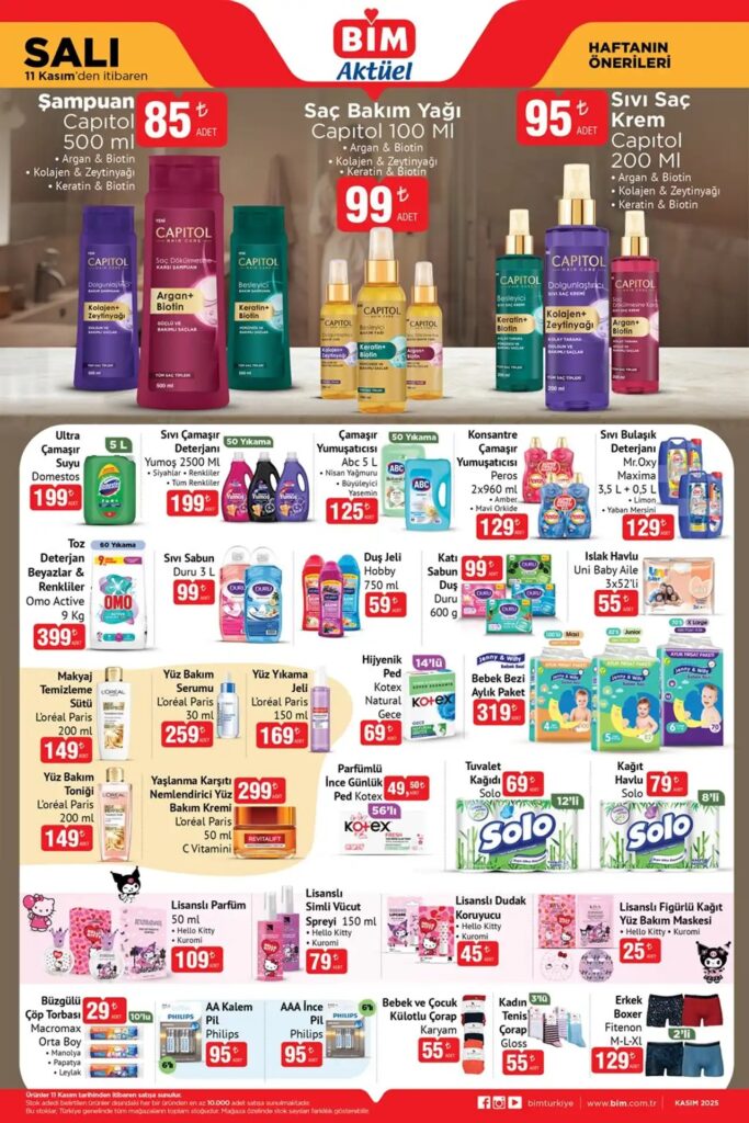 BİM 11 Kasım 2025 Aktüel Ürünler Kataloğu