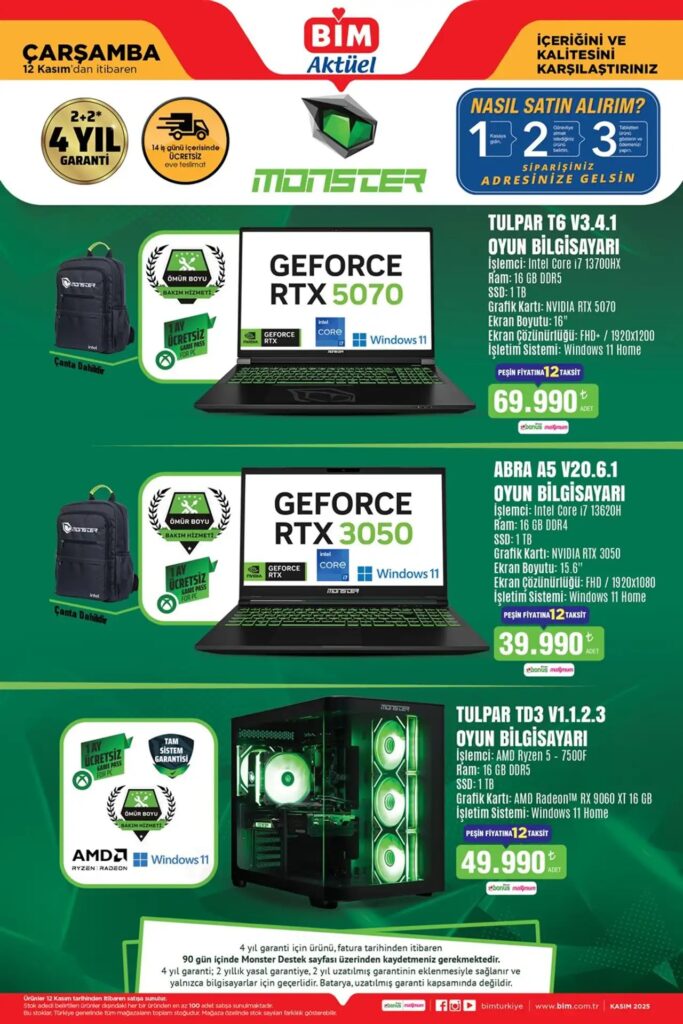 BİM 12 Kasım 2025 Aktüel Ürünler Kataloğu