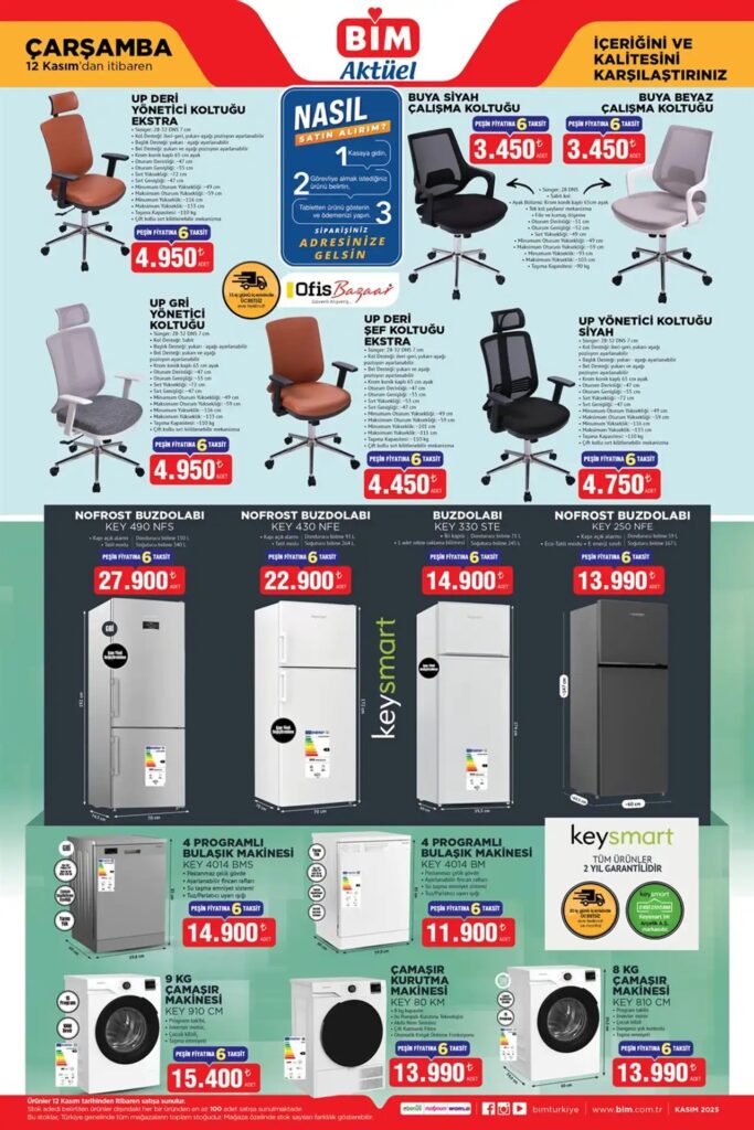 BİM 12 Kasım 2025 Aktüel Ürünler Kataloğu