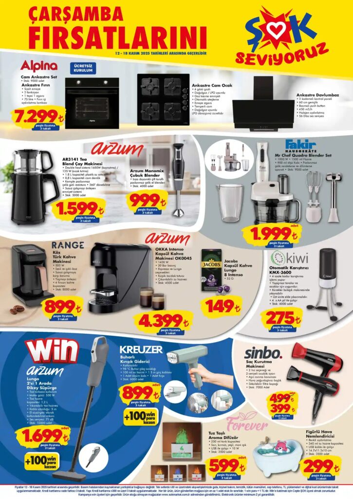 ŞOK 12 Kasım 2025 Kataloğu: Kış Hazırlığı, Isıtıcılar ve Büyük Markalarda Dev İndirimler ŞOK 12 Kasım 2025 Kataloğu