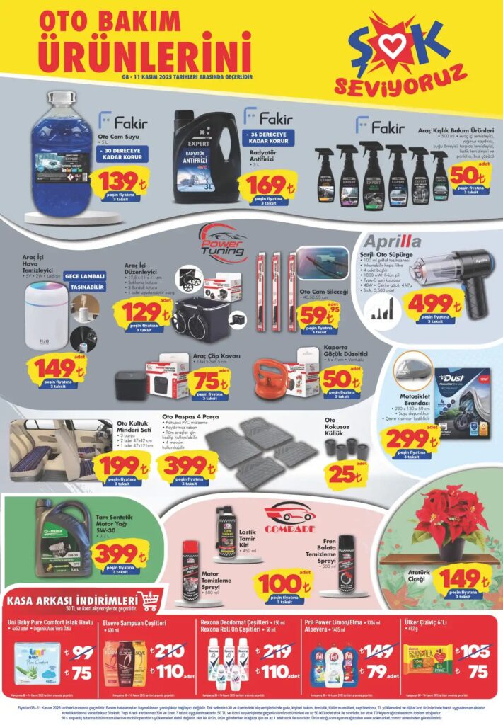 ŞOK 8 Kasım 2025 Aktüel Ürünler Kataloğu: Otomobil Sahiplerine Özel Kış Hazırlığı Fırsatları ŞOK 8 Kasım 2025 Aktüel Ürünler Kataloğu