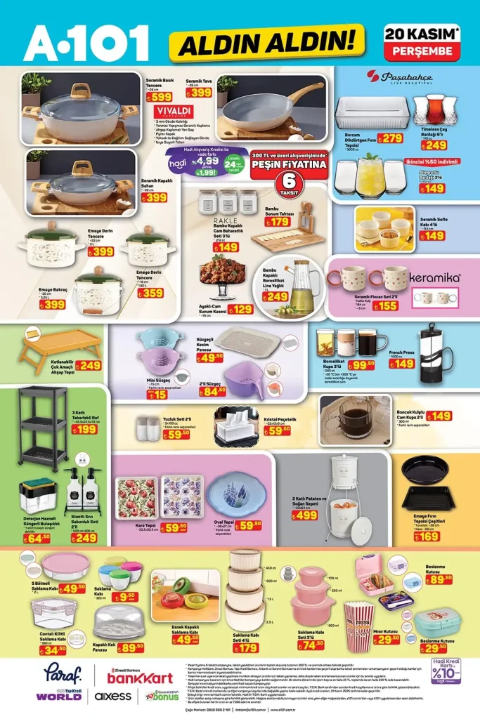 A101 20 Kasım 2025 Kataloğu