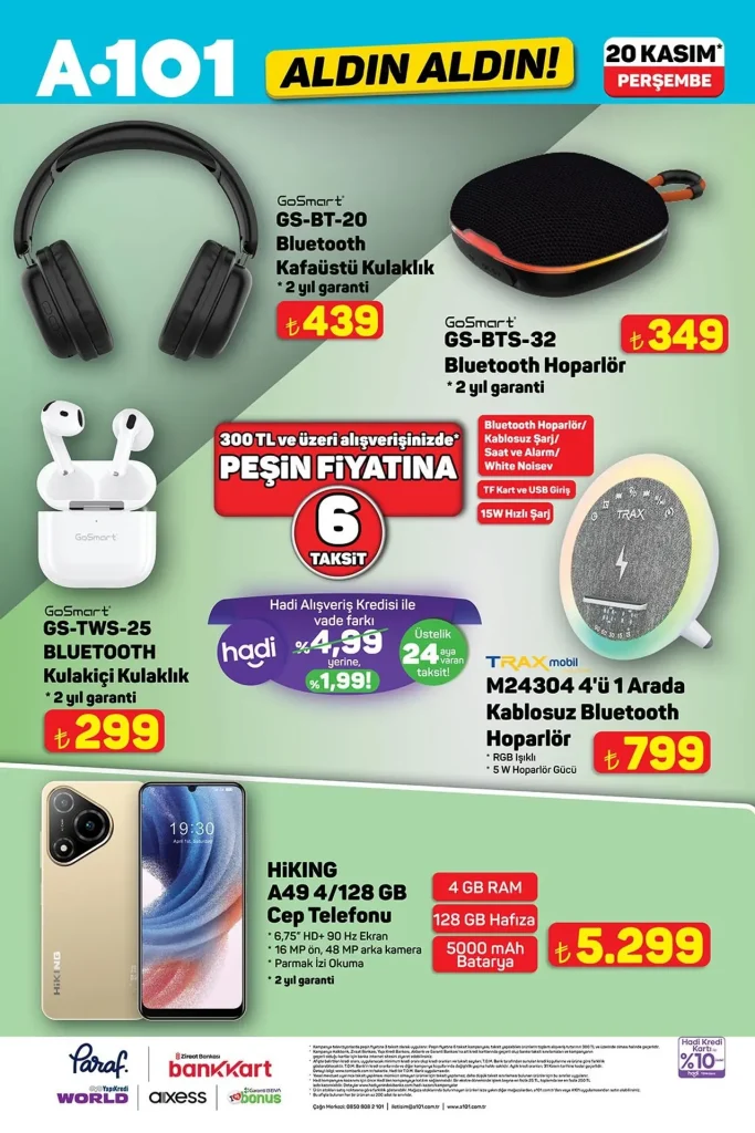 A101 20 Kasım 2025 Kataloğu