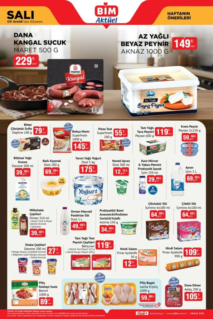 BİM 9 Aralık 2025 Aktüel Kataloğu: Temel Tüketim, Kahve Keyfi ve Donuk Ürünlerde Cazip Fiyatlar BİM 9 Aralık 2025 Aktüel Kataloğu