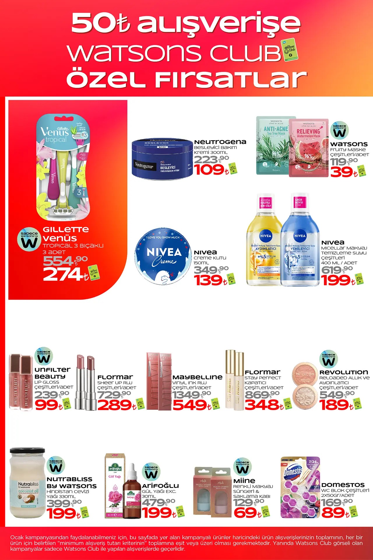 Watsons Ocak 2026 Kataloğu: Yeni Yılda Işıltılı Cilt, Güçlü Saçlar ve K-Beauty Rüzgarı