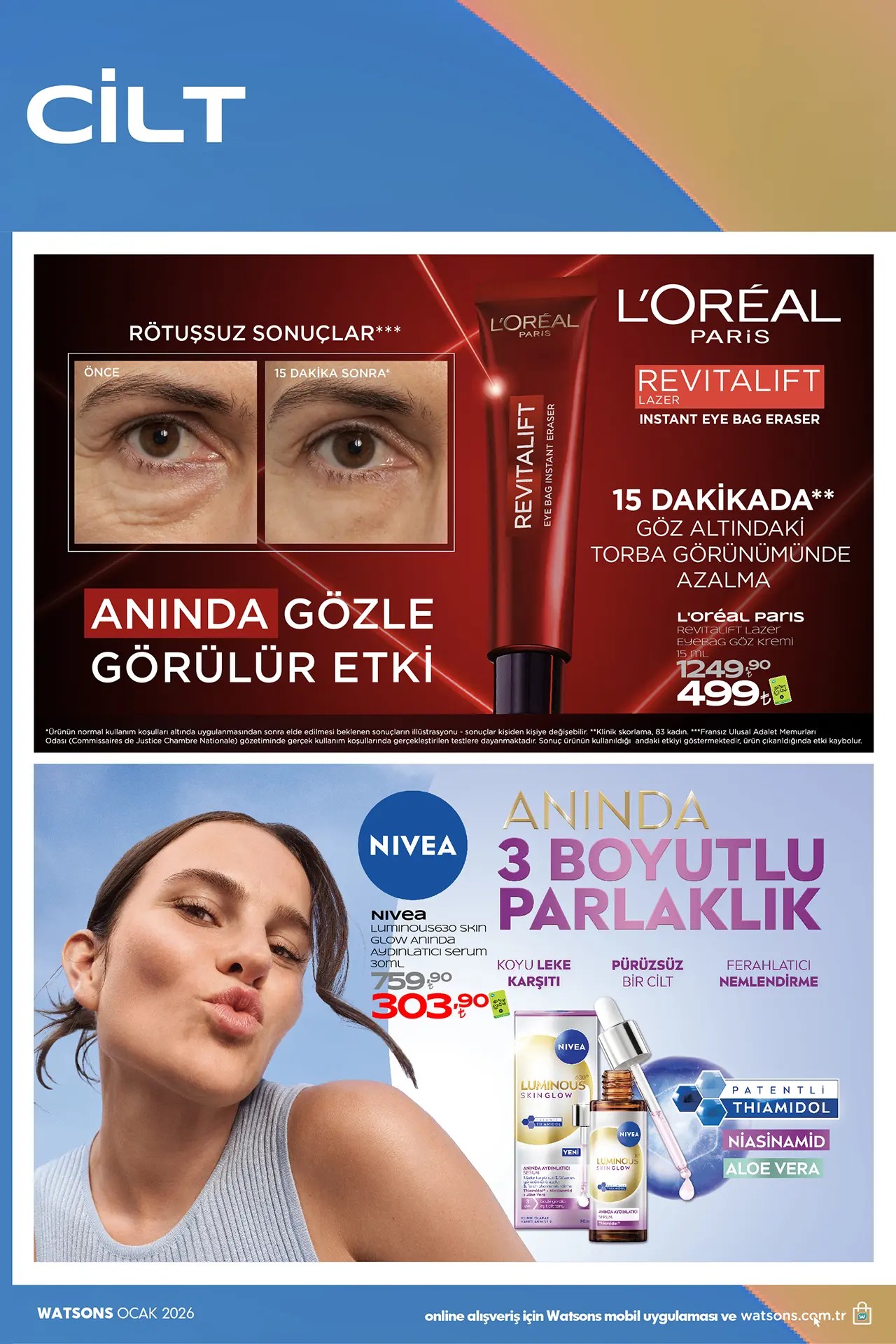 Watsons Ocak 2026 Kataloğu: Yeni Yılda Işıltılı Cilt, Güçlü Saçlar ve K-Beauty Rüzgarı
