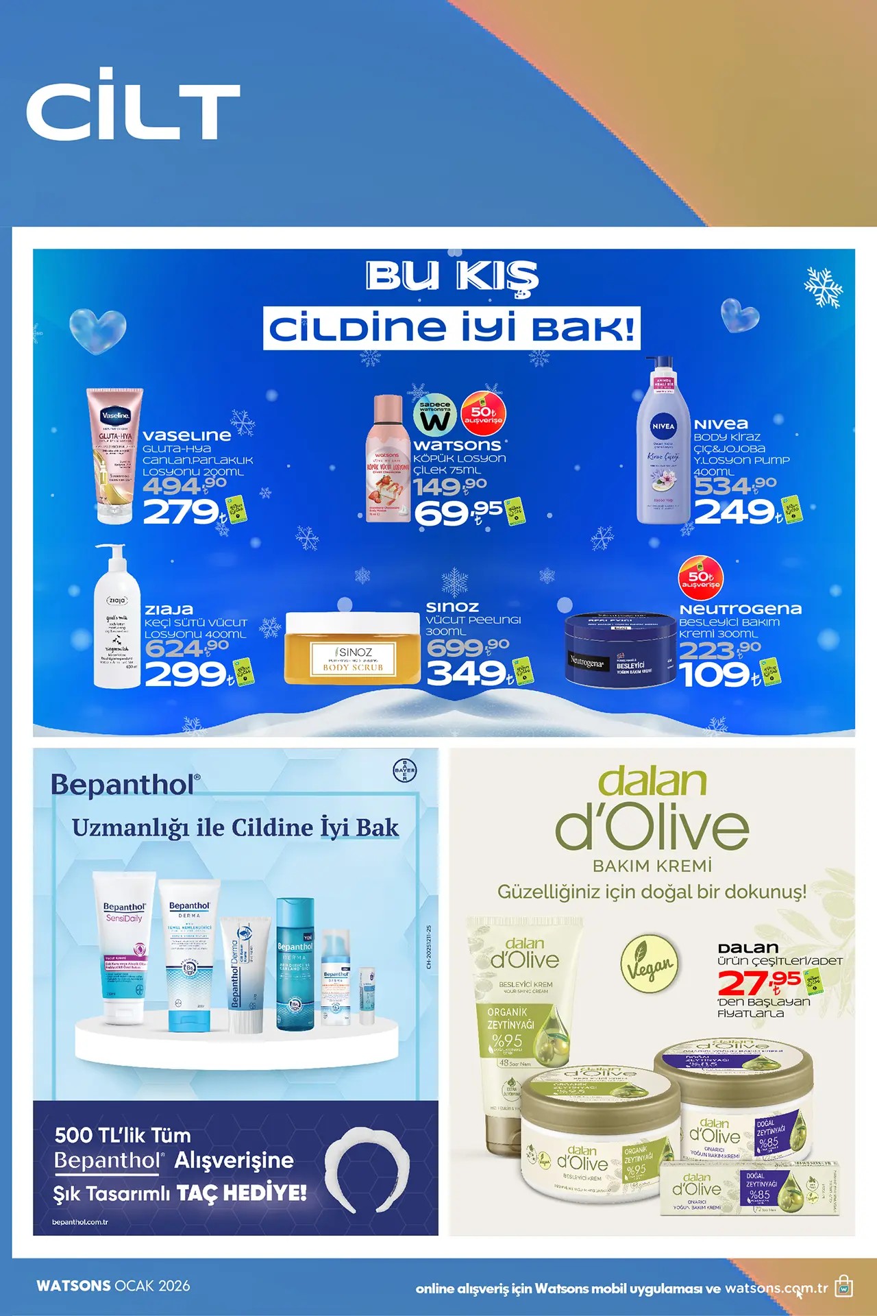 Watsons Ocak 2026 Kataloğu: Yeni Yılda Işıltılı Cilt, Güçlü Saçlar ve K-Beauty Rüzgarı