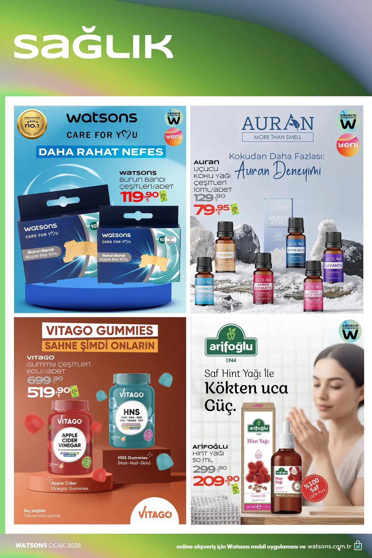 Watsons Ocak 2026 Kataloğu: Yeni Yılda Işıltılı Cilt, Güçlü Saçlar ve K-Beauty Rüzgarı
