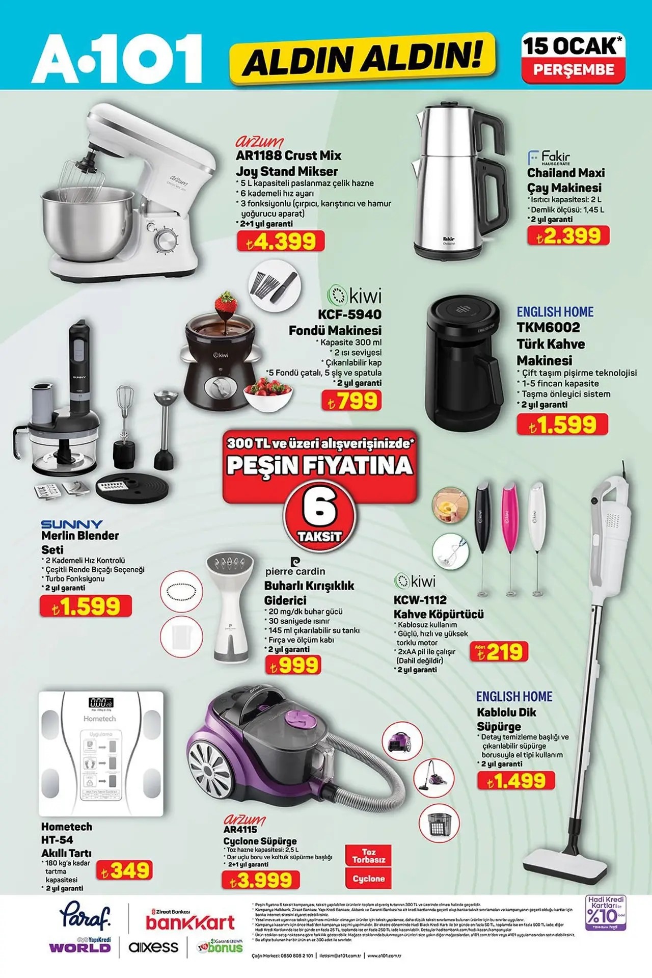 A101 15 Ocak 2026 Aktüel Kataloğu