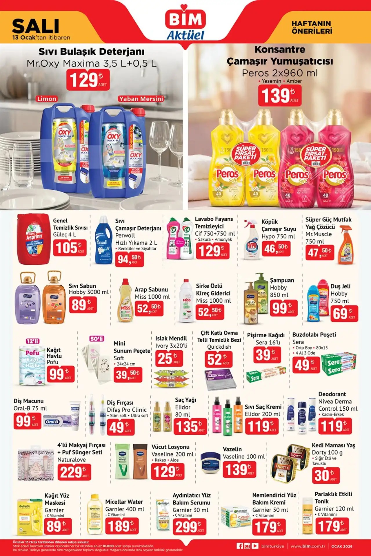 BİM 13 Ocak 2026 Aktüel Kataloğu: Temel Gıda Şovu, Tahin-Pekmez Avantajı ve Temizlikte Dev İndirimler BİM 13 Ocak 2026 Aktüel Kataloğu