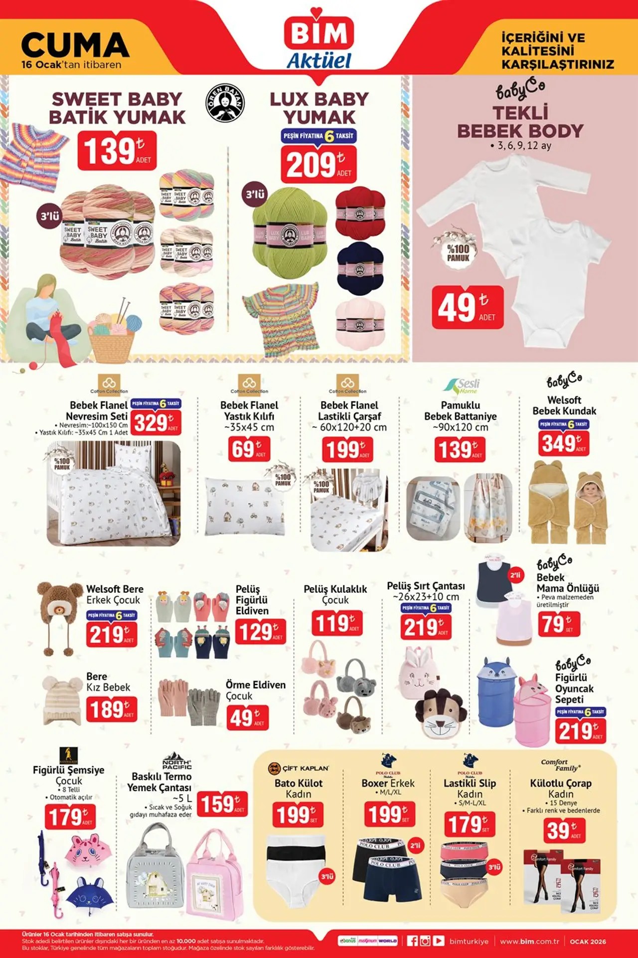 BİM 16 Ocak 2026 Aktüel Kataloğu: TCL Dev Ekran TV, Casper Akıllı Telefonlar ve Bebek Ürünlerinde Büyük Fırsatlar BİM 16 Ocak 2026 Aktüel Kataloğu