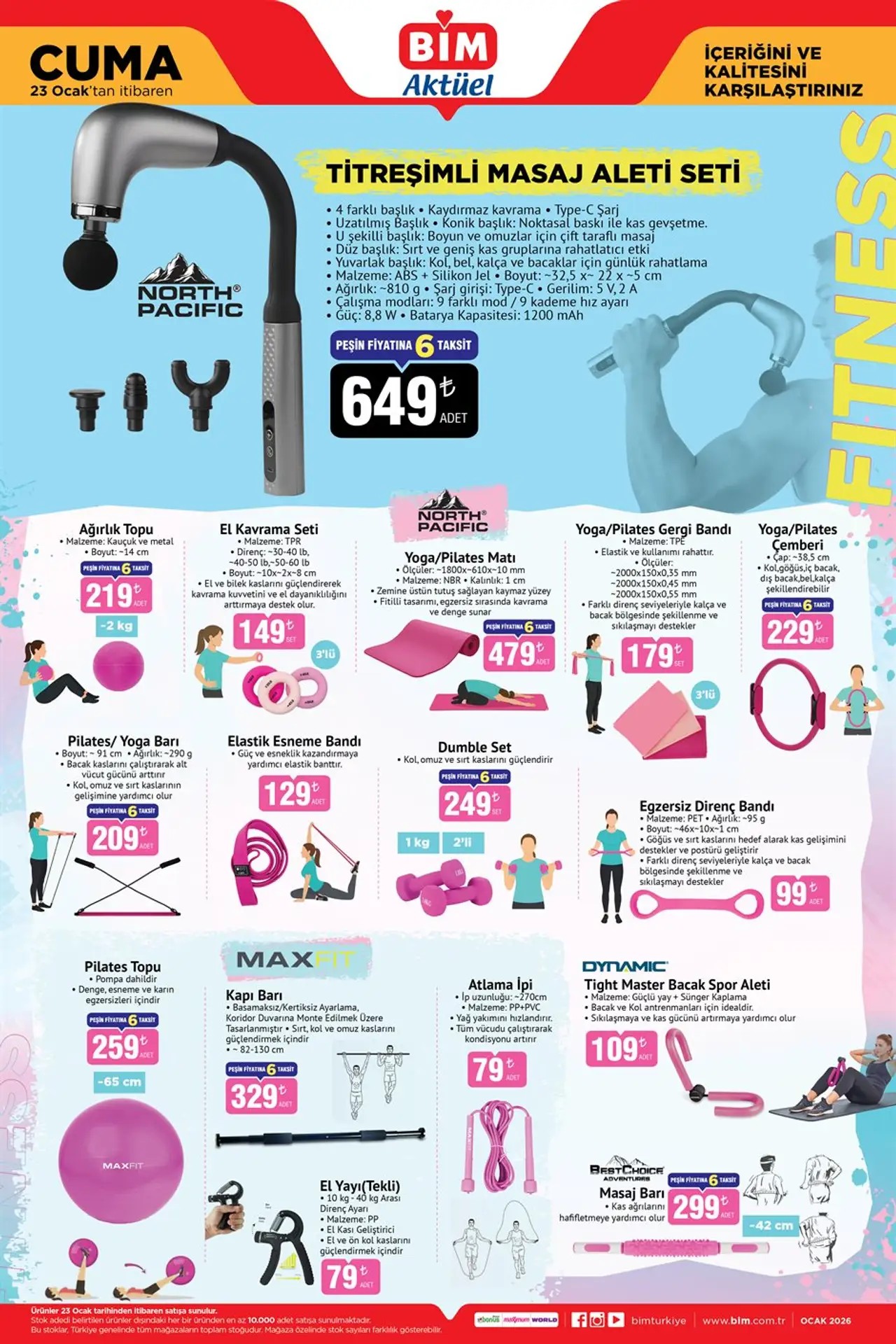 BİM 23 Ocak 2026 Aktüel Kataloğu