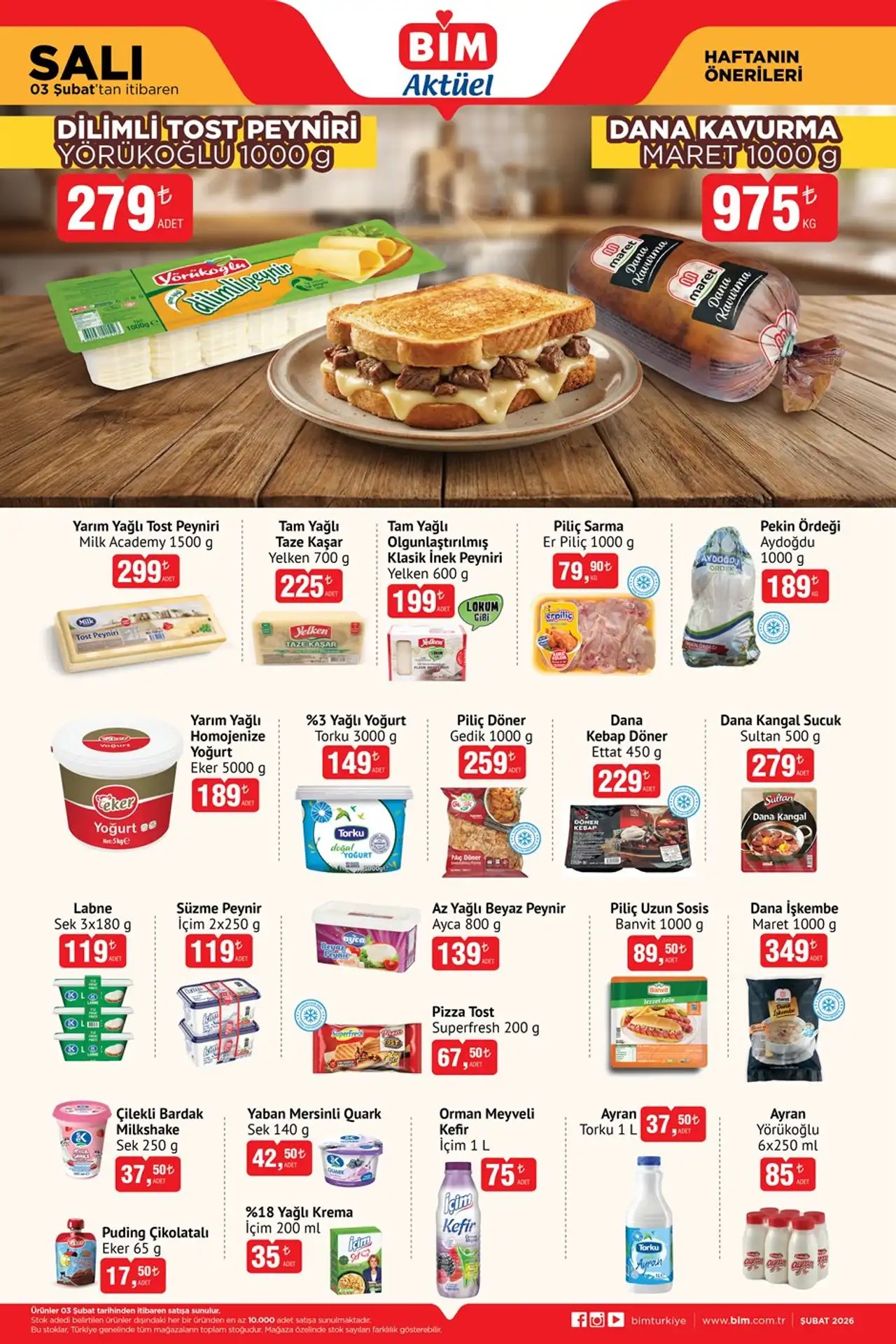 BİM 3 Şubat 2026 Aktüel Kataloğu: Şarküteri Şov, Tatlı Atıştırmalıklar ve Ekonomik Temizlik Fırsatları BİM 3 Şubat 2026 Aktüel Kataloğu