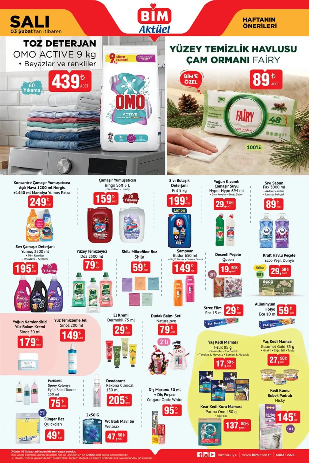 BİM 3 Şubat 2026 Aktüel Kataloğu: Şarküteri Şov, Tatlı Atıştırmalıklar ve Ekonomik Temizlik Fırsatları BİM 3 Şubat 2026 Aktüel Kataloğu