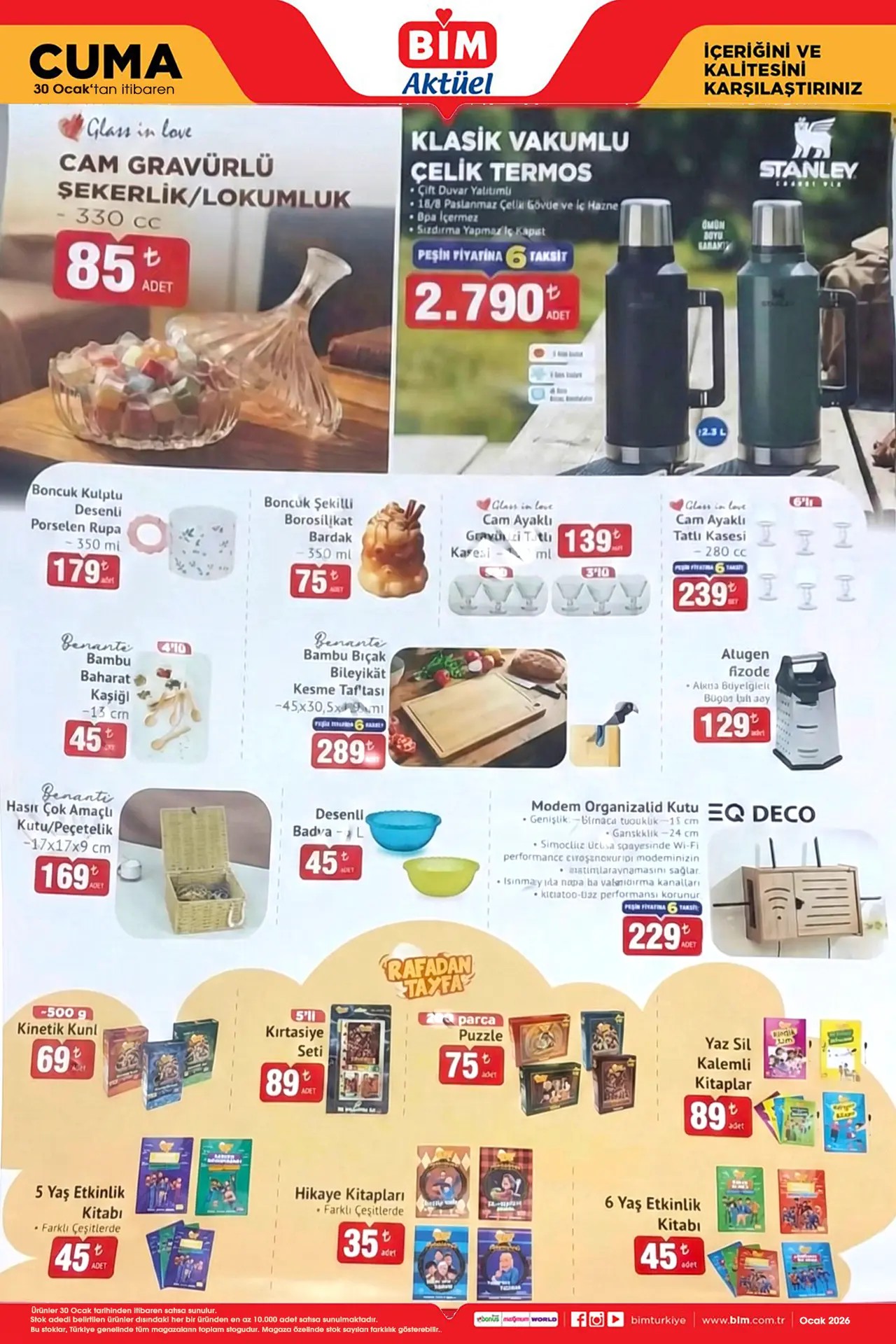 BİM 30 Ocak 2026 Aktüel Kataloğu