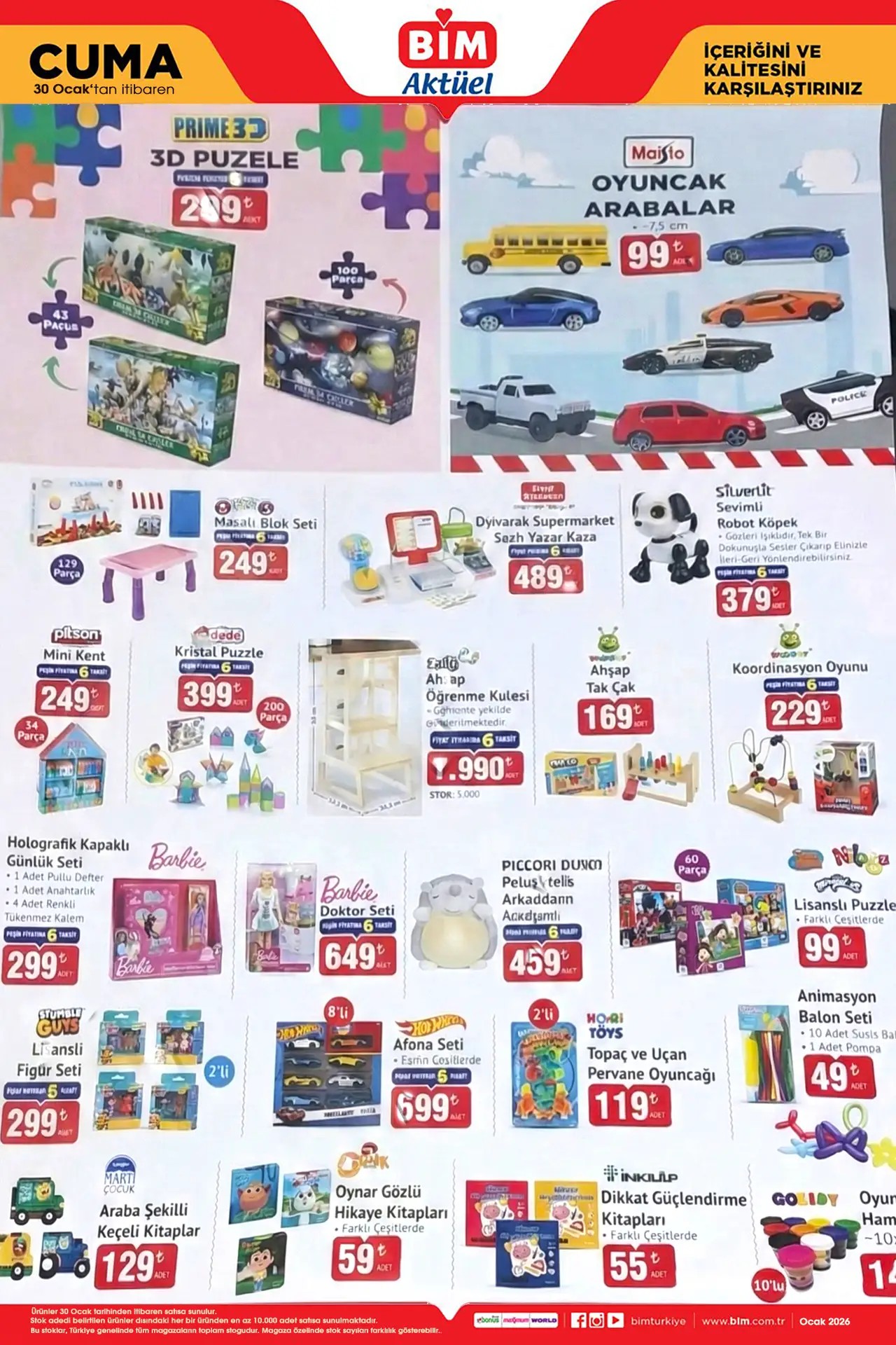 BİM 30 Ocak 2026 Aktüel Kataloğu