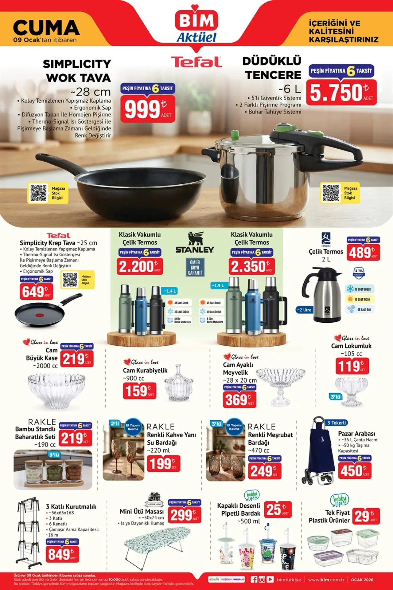BİM 9 Ocak 2026 Aktüel Kataloğu