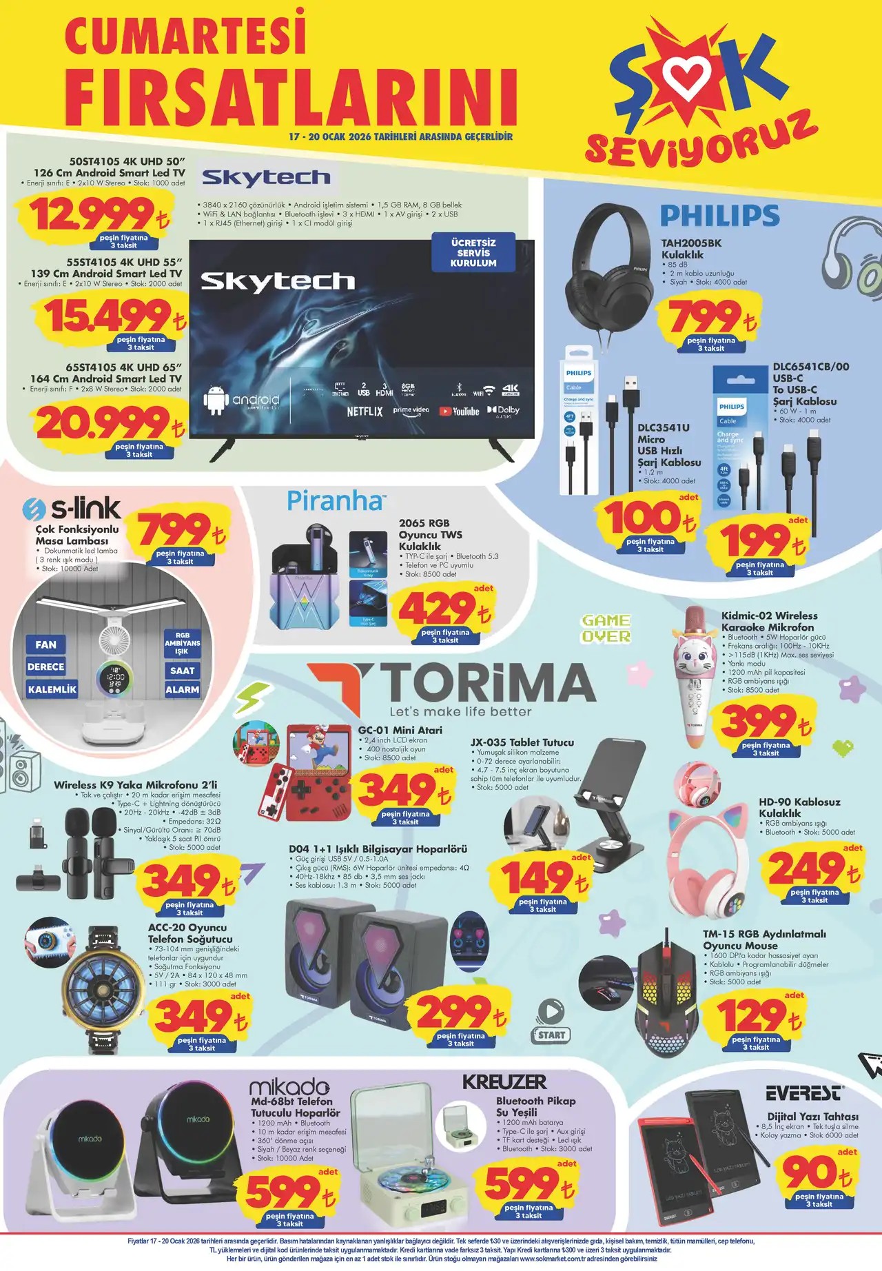 ŞOK 17 Ocak 2026 Aktüel Kataloğu