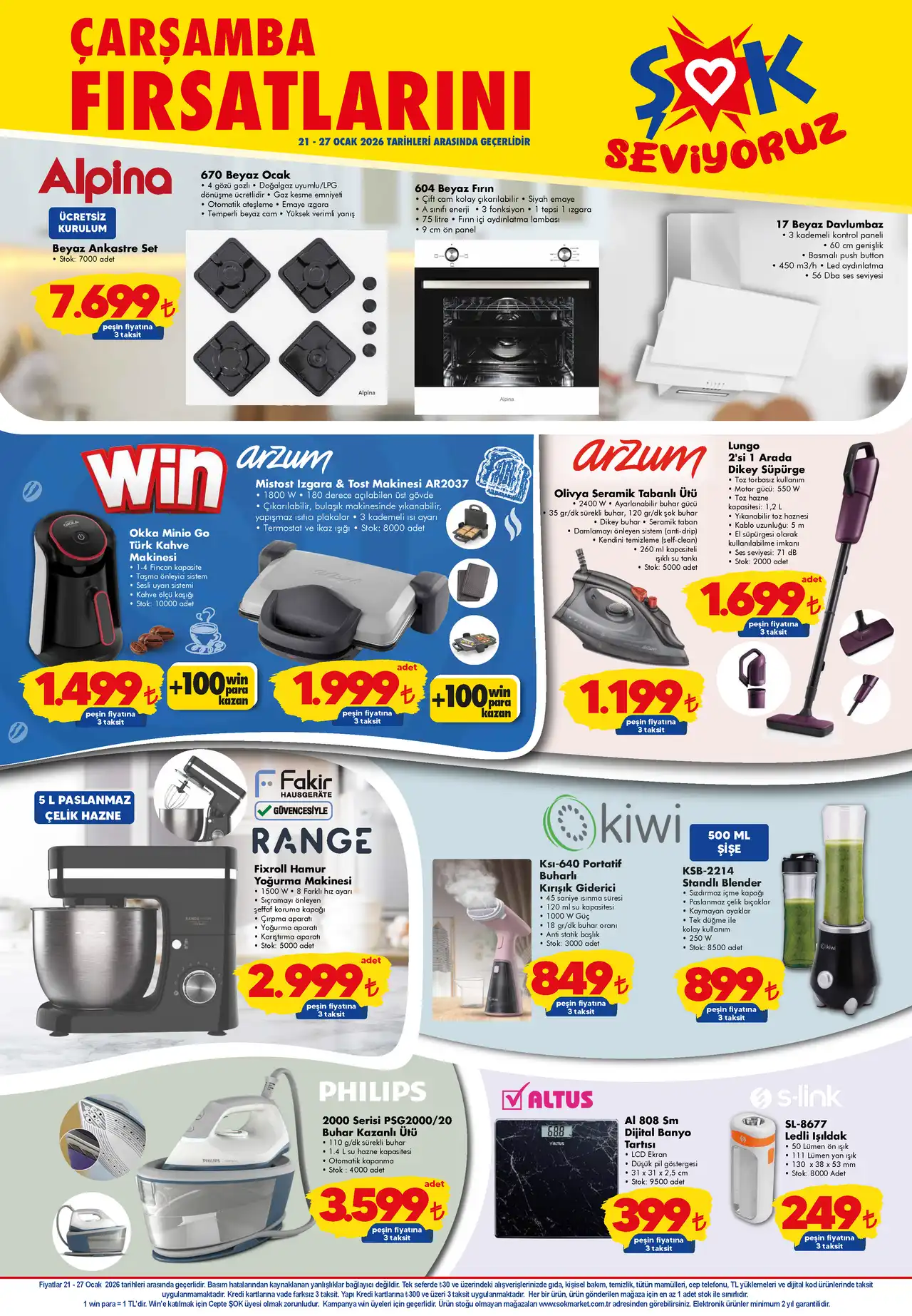 ŞOK 21 Ocak 2026 Aktüel Kataloğu: Alpina Beyaz Ankastre Set, Arzum Win Fırsatları ve Ev Tekstili Şovu ŞOK 21 Ocak 2026 Aktüel Kataloğu