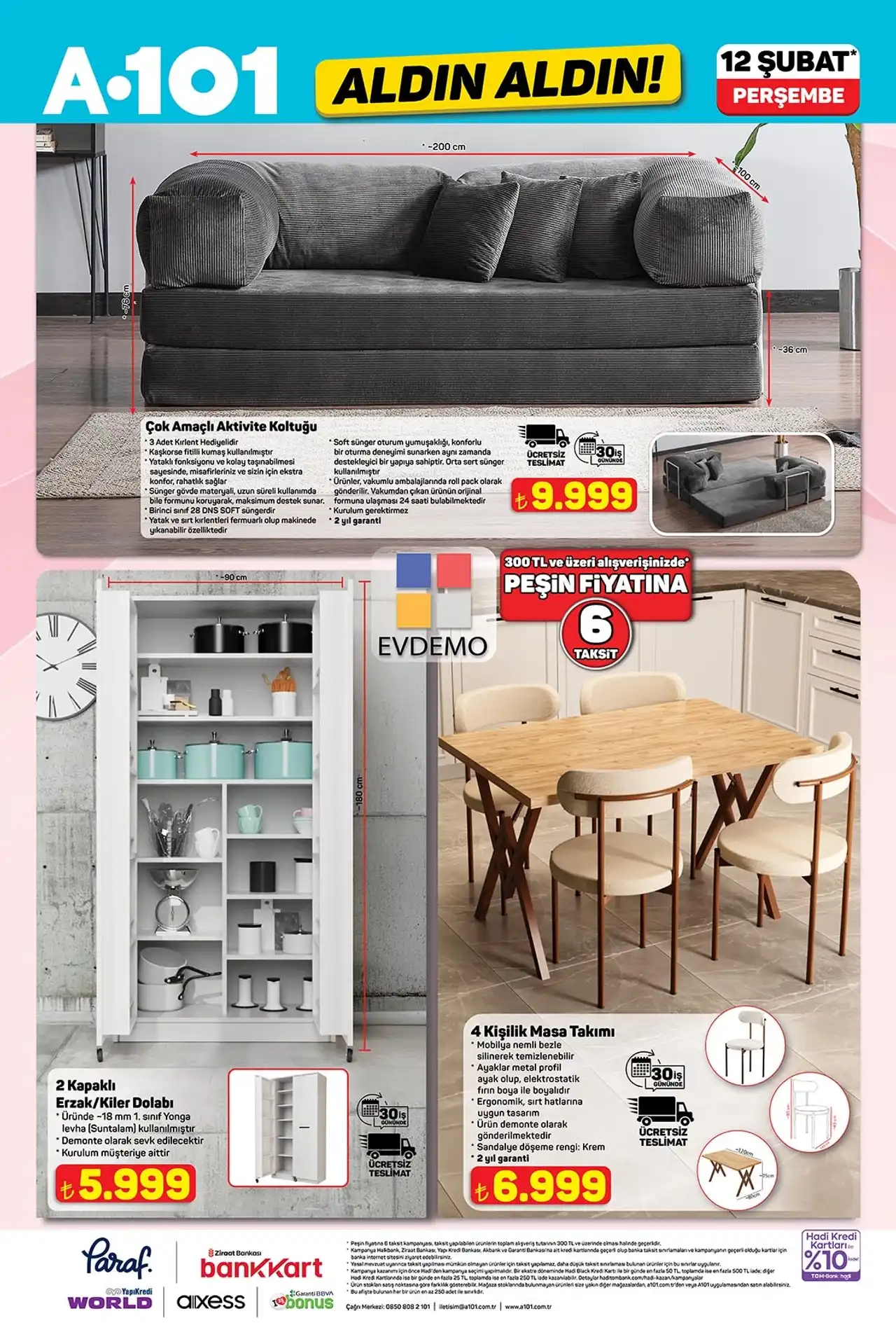 A101 12 Şubat 2026 Aktüel Ürünler Kataloğu
