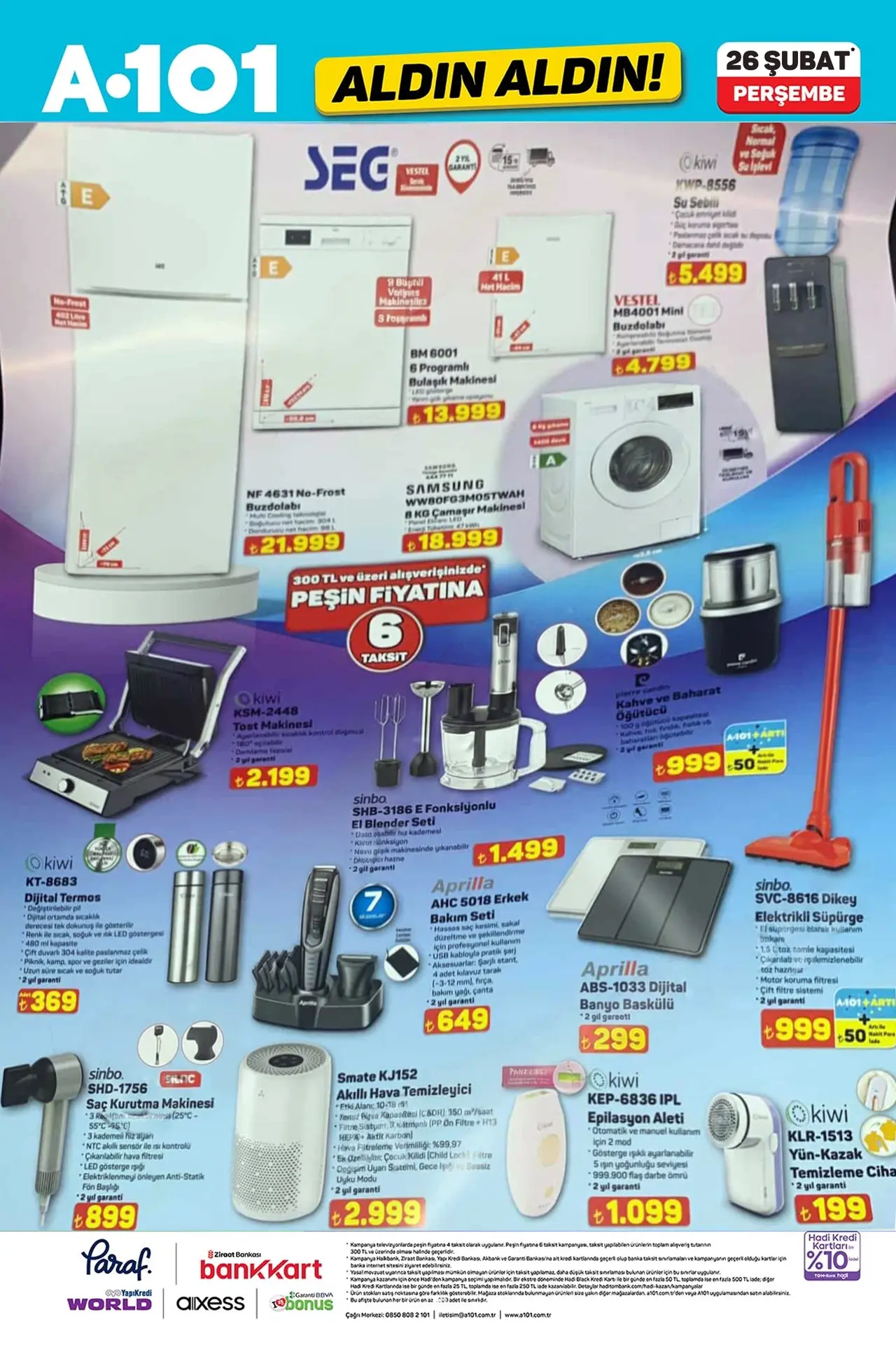 A101 26 Şubat 2026 Aktüel Ürünler Kataloğu