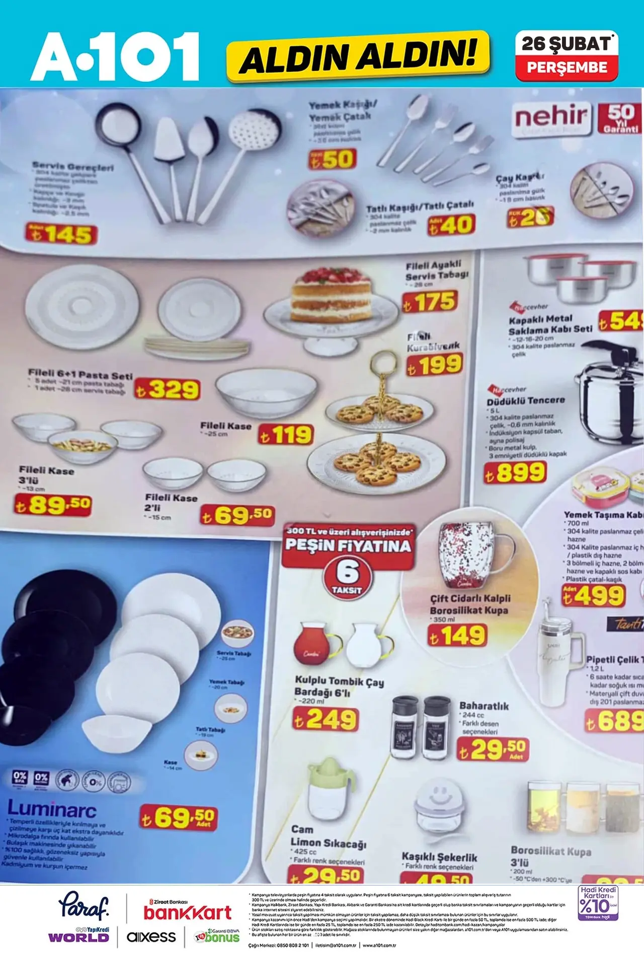 A101 26 Şubat 2026 Aktüel Ürünler Kataloğu