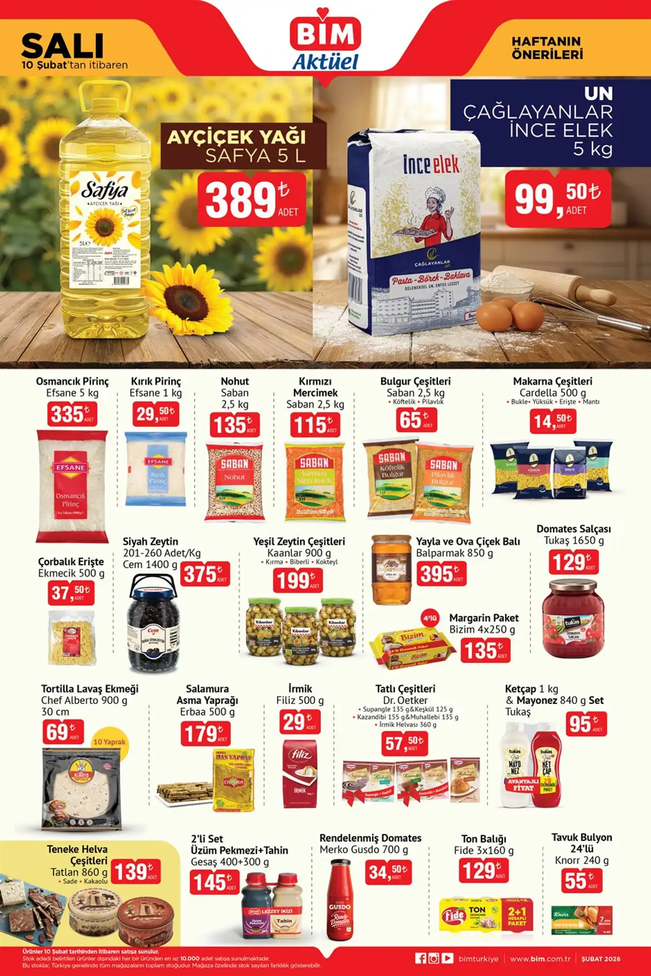 BİM 10 Şubat 2026 Aktüel Ürünler Kataloğu