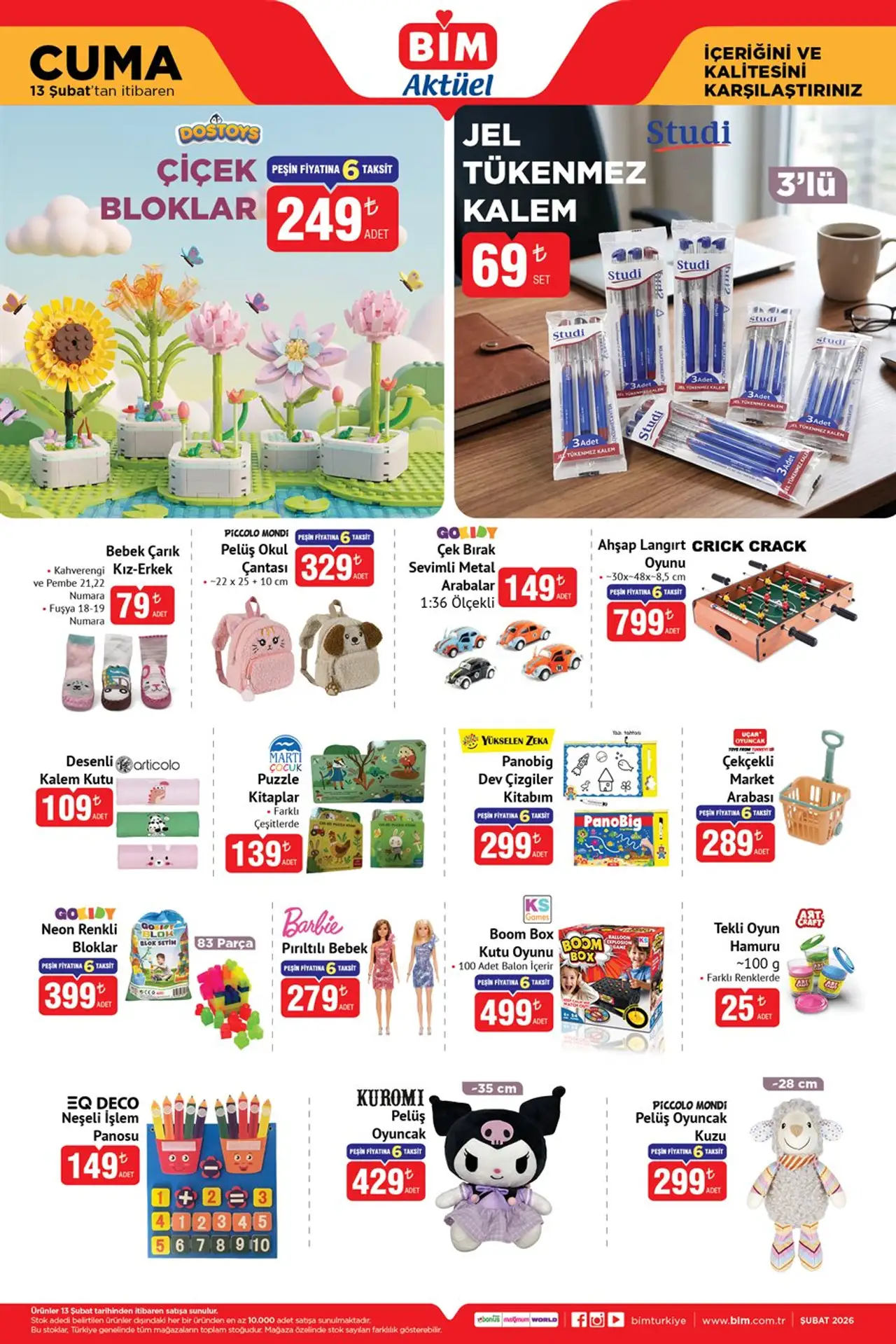 BİM 13 Şubat 2026 Aktüel Kataloğu: TCL TV'ler ve "Kalpli Tencere" Sürprizi!