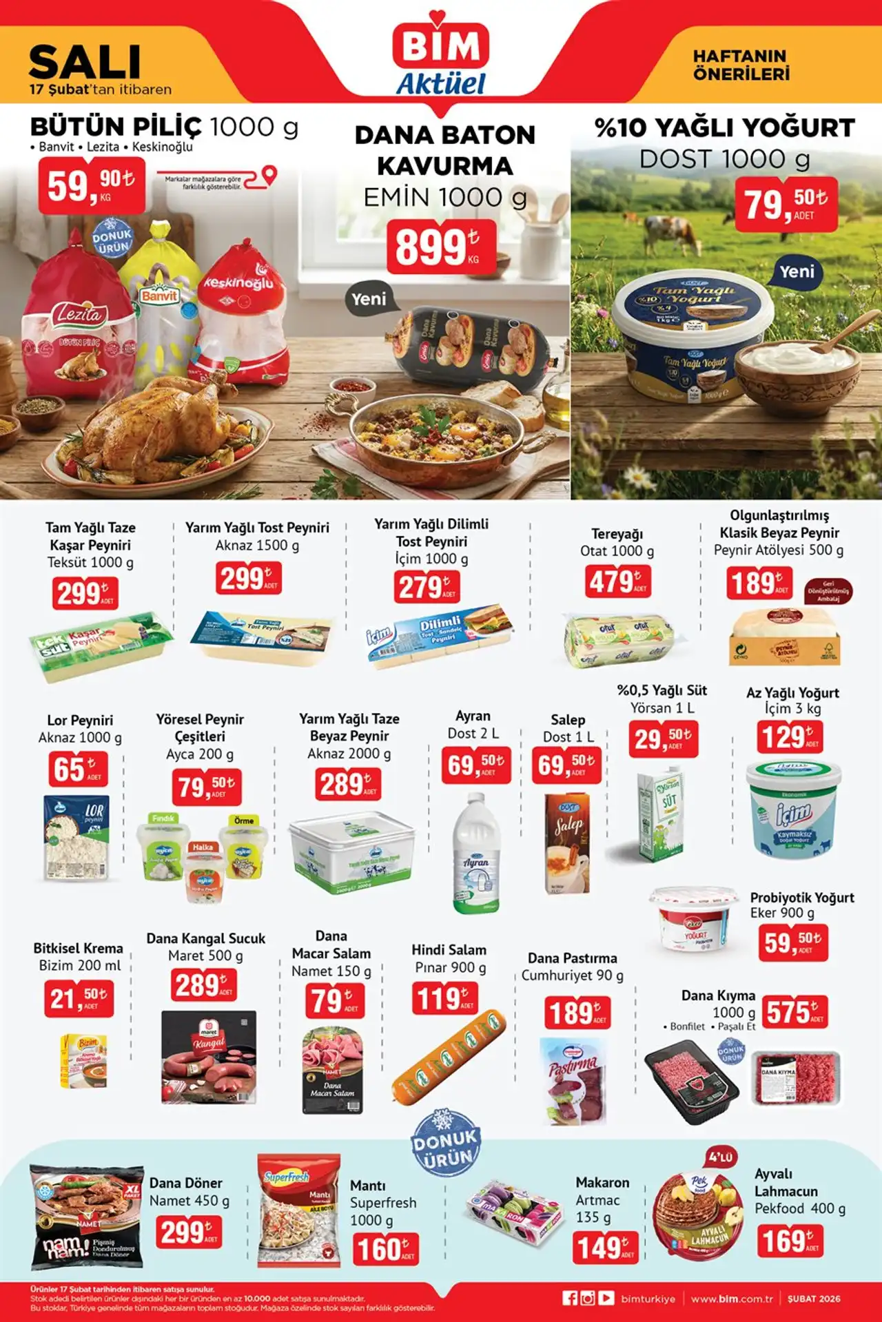 BİM 17 Şubat 2026 Aktüel Ürünler Kataloğu