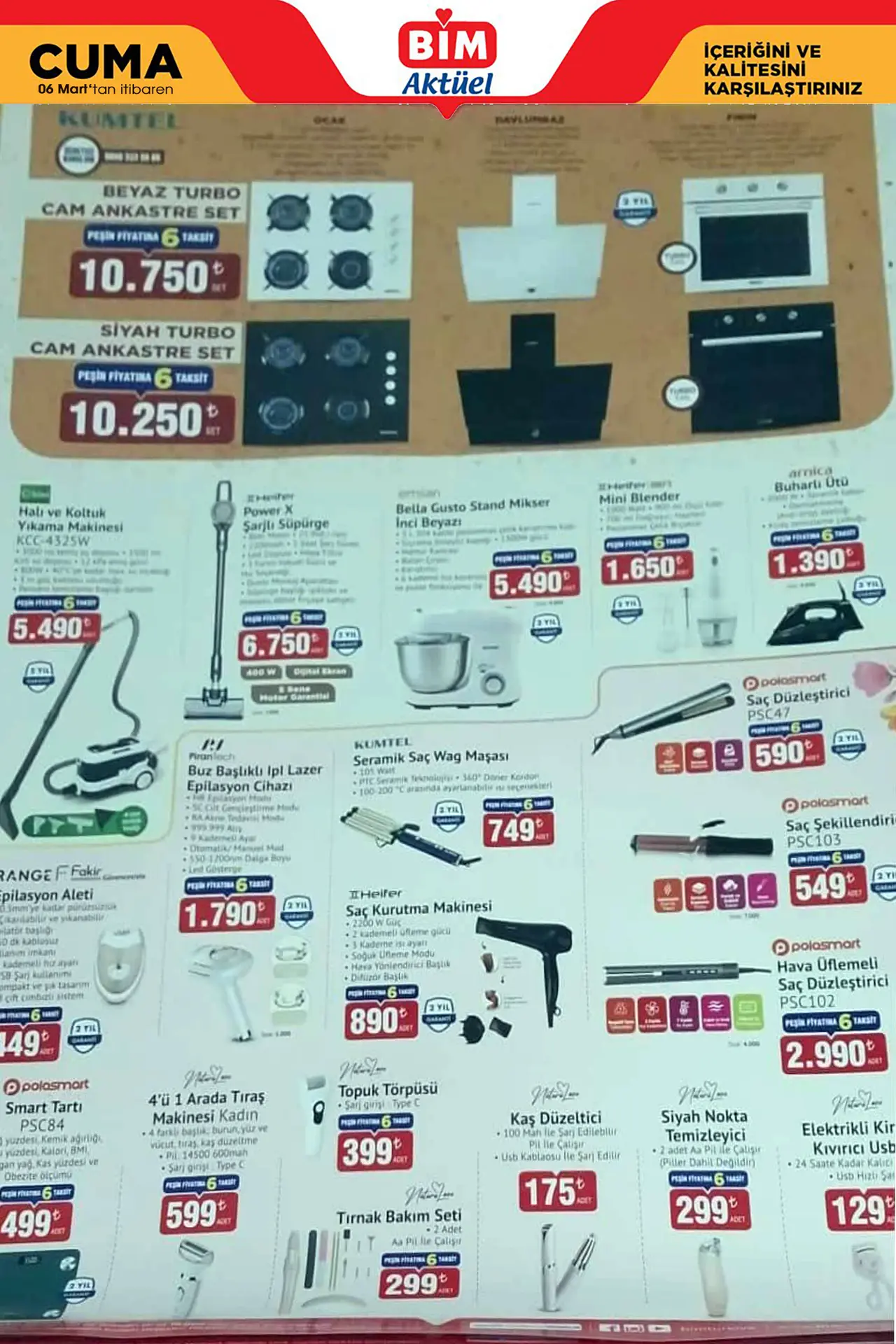 BİM 6 Mart 2026 Aktüel Ürünler Kataloğu