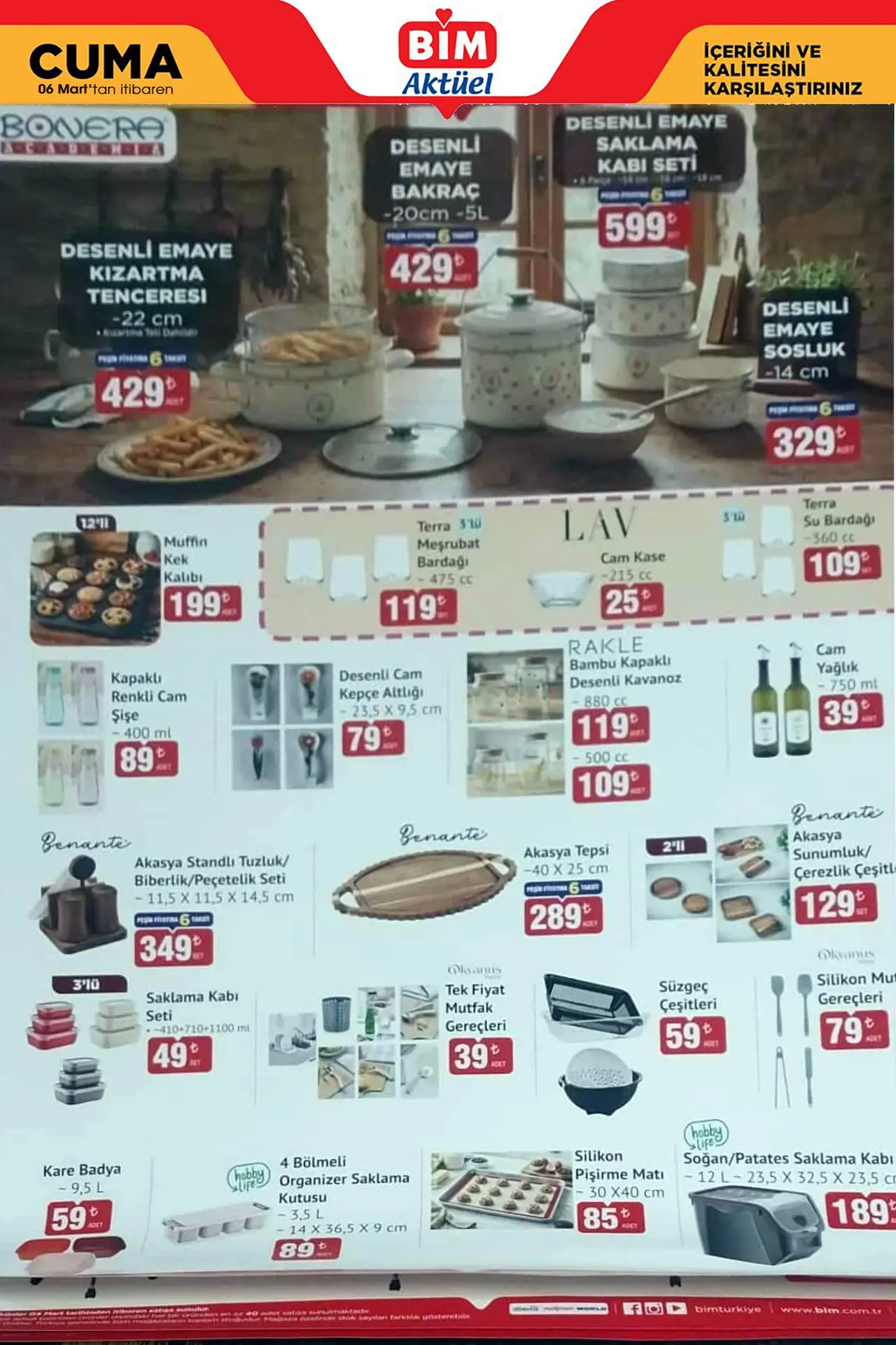 BİM 6 Mart 2026 Aktüel Ürünler Kataloğu