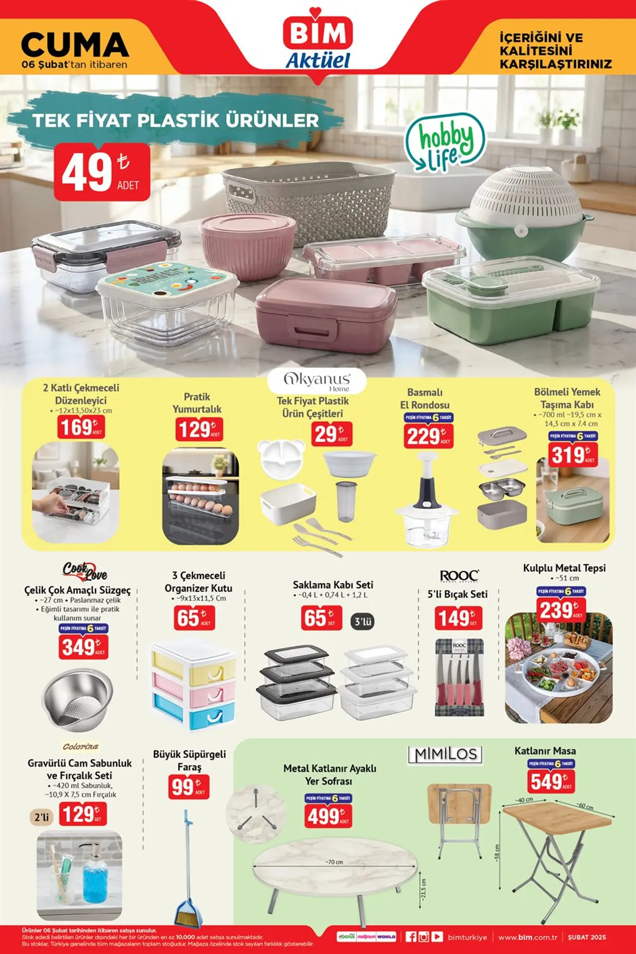 BİM 6 Şubat 2026 Aktüel Ürünler Kataloğu