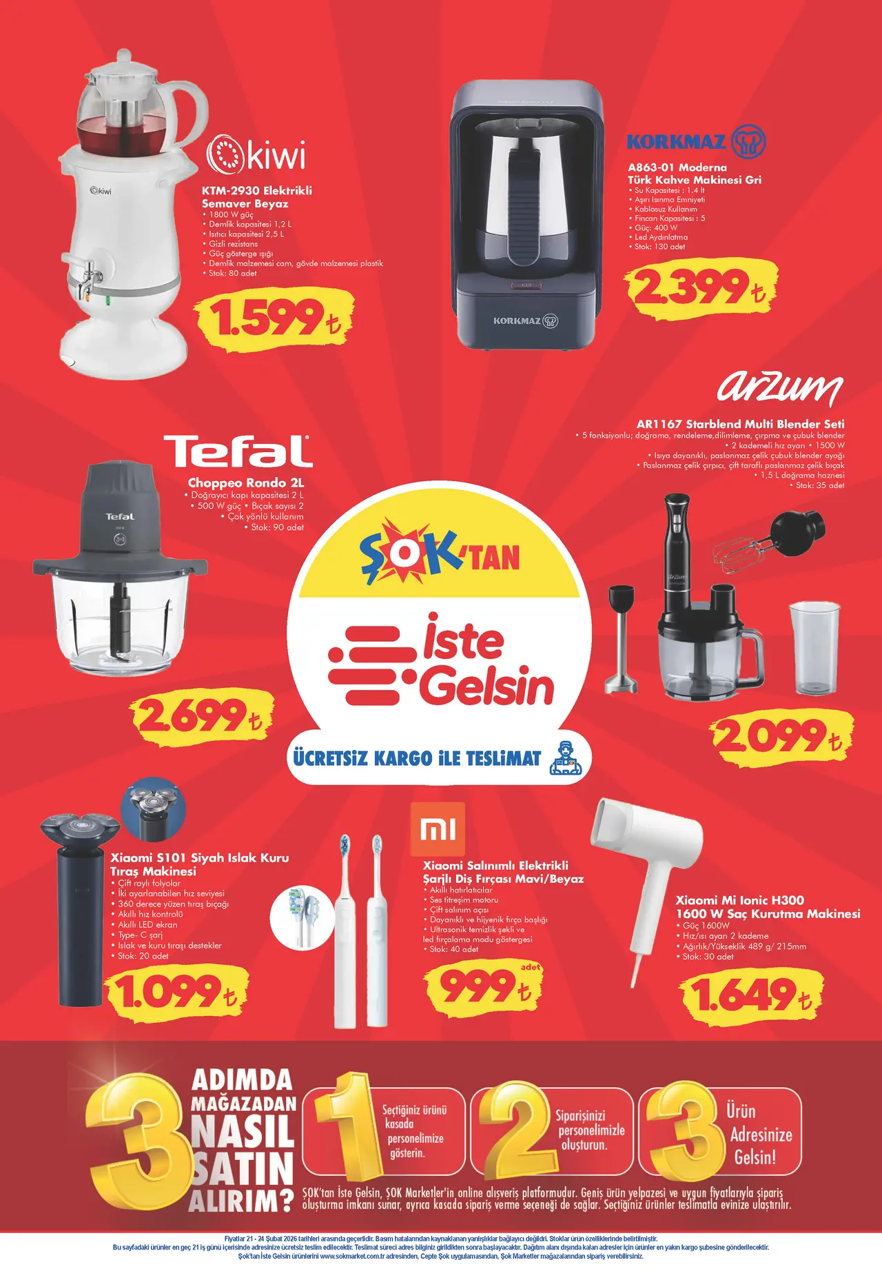 ŞOK 21 Şubat 2026 Aktüel Ürünler Kataloğu