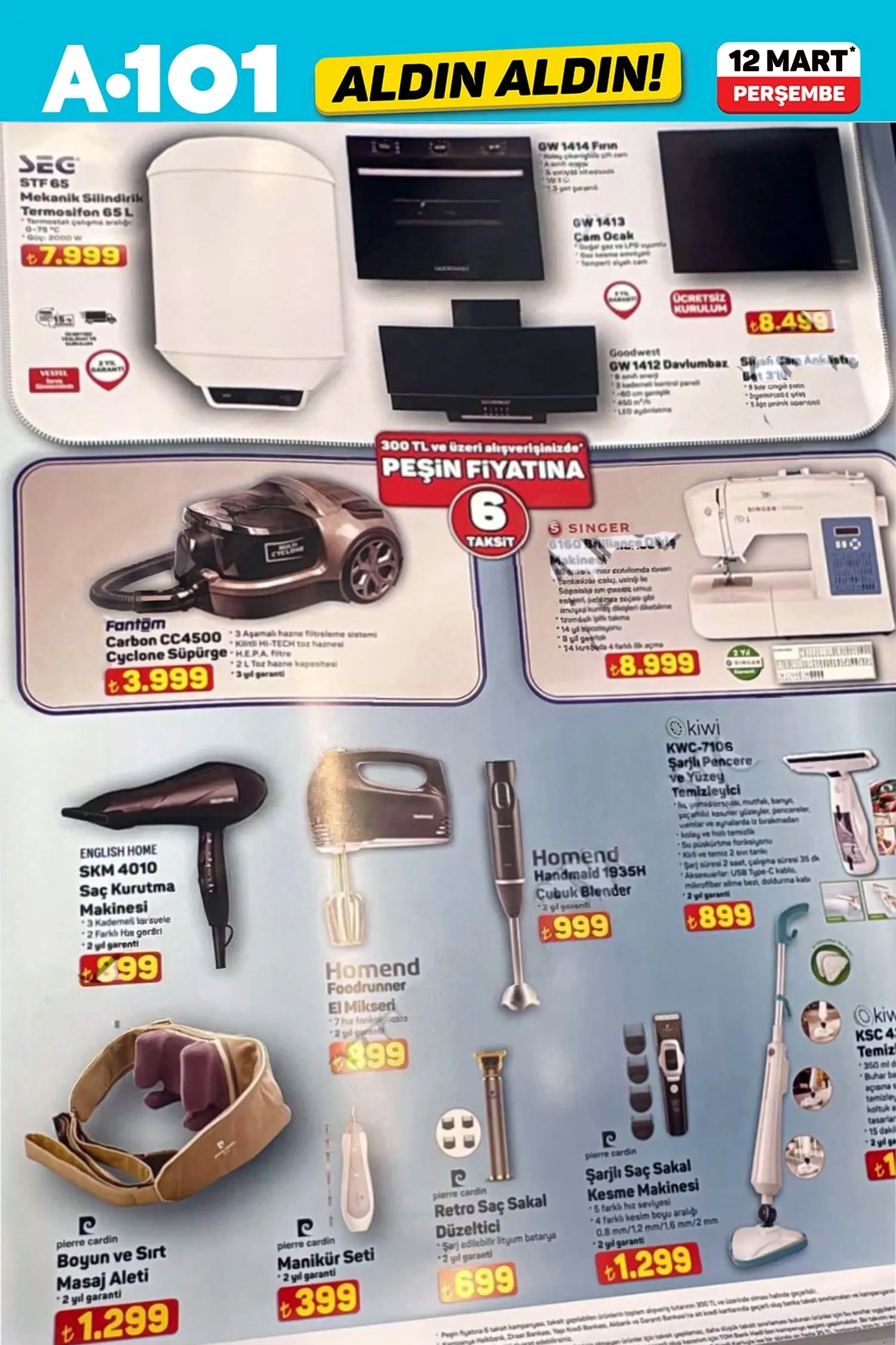 A101 12 Mart 2026 Aktüel Ürünler Kataloğu