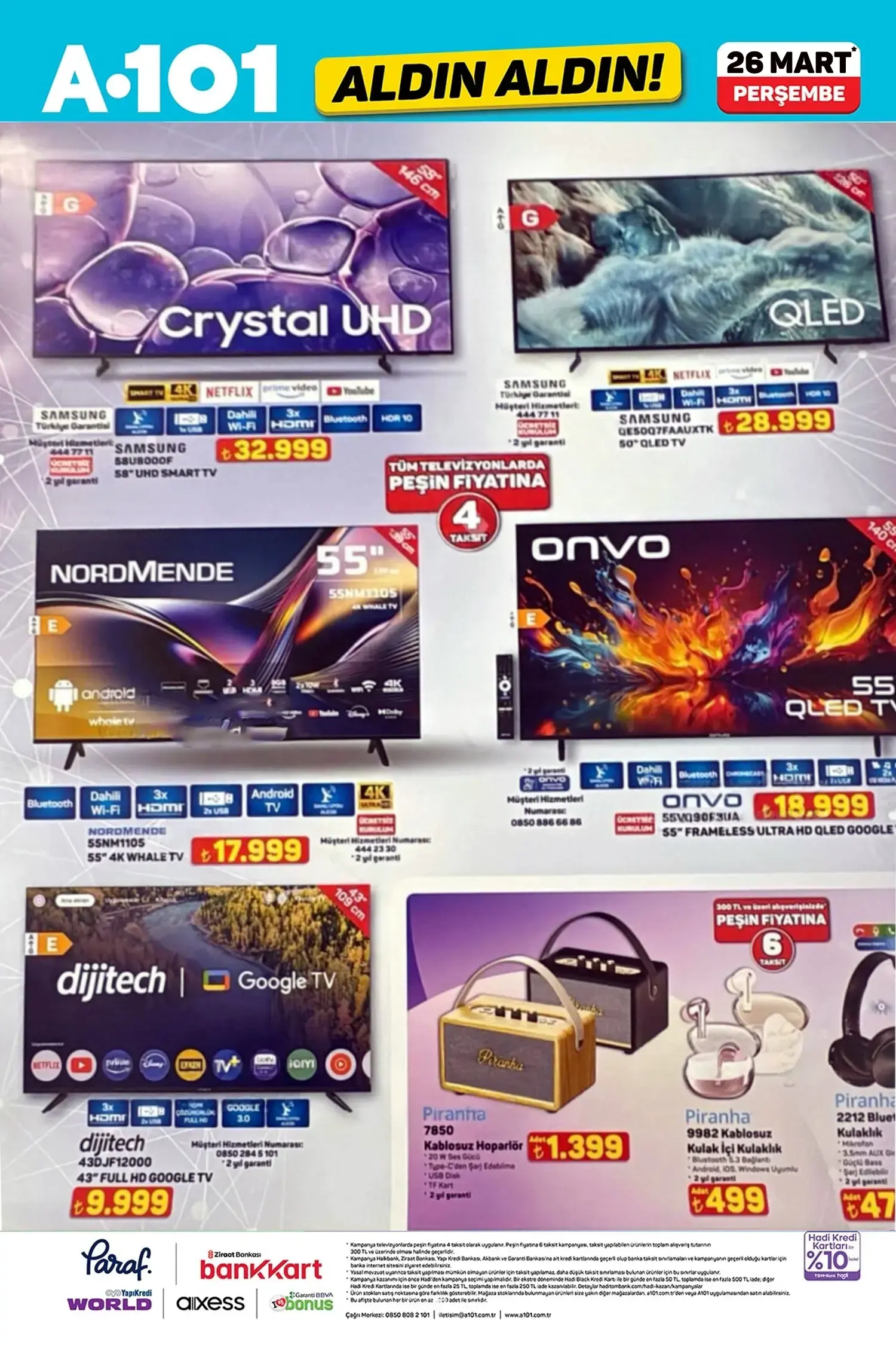 A101 26 Mart 2026 Aktüel Ürünler Kataloğu A101 aktüel 26 Mart 2026 katalog gorseli 1