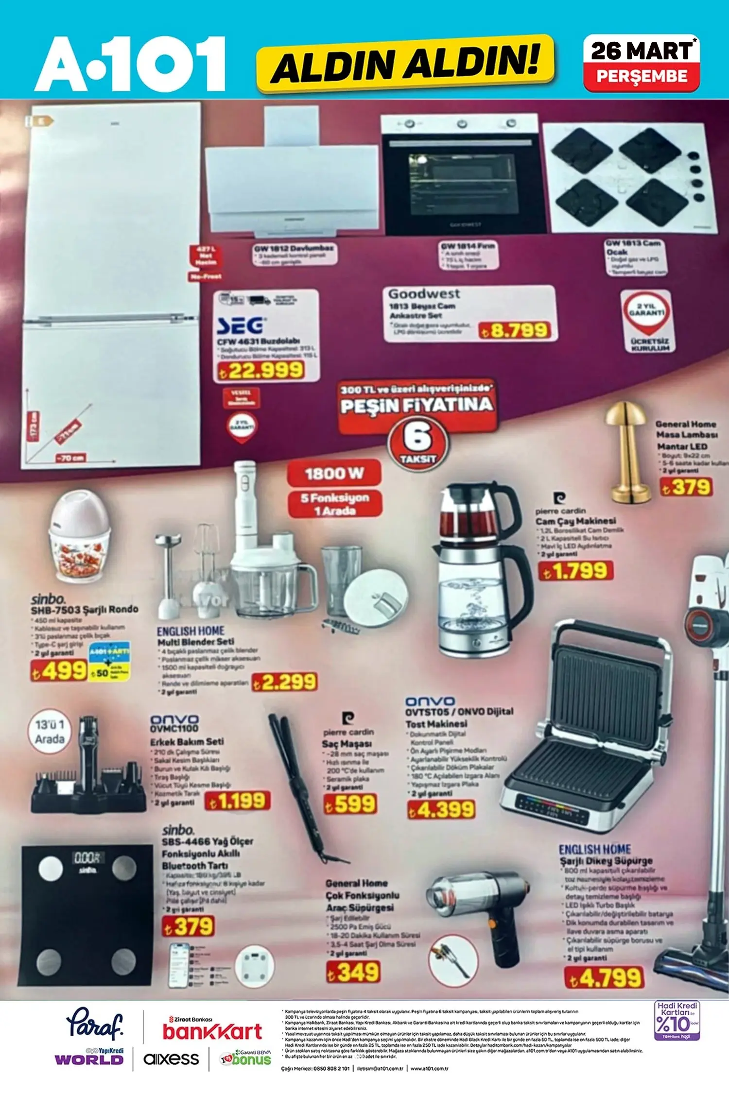 A101 26 Mart 2026 Aktüel Ürünler Kataloğu A101 aktüel 26 Mart 2026 katalog gorseli 2