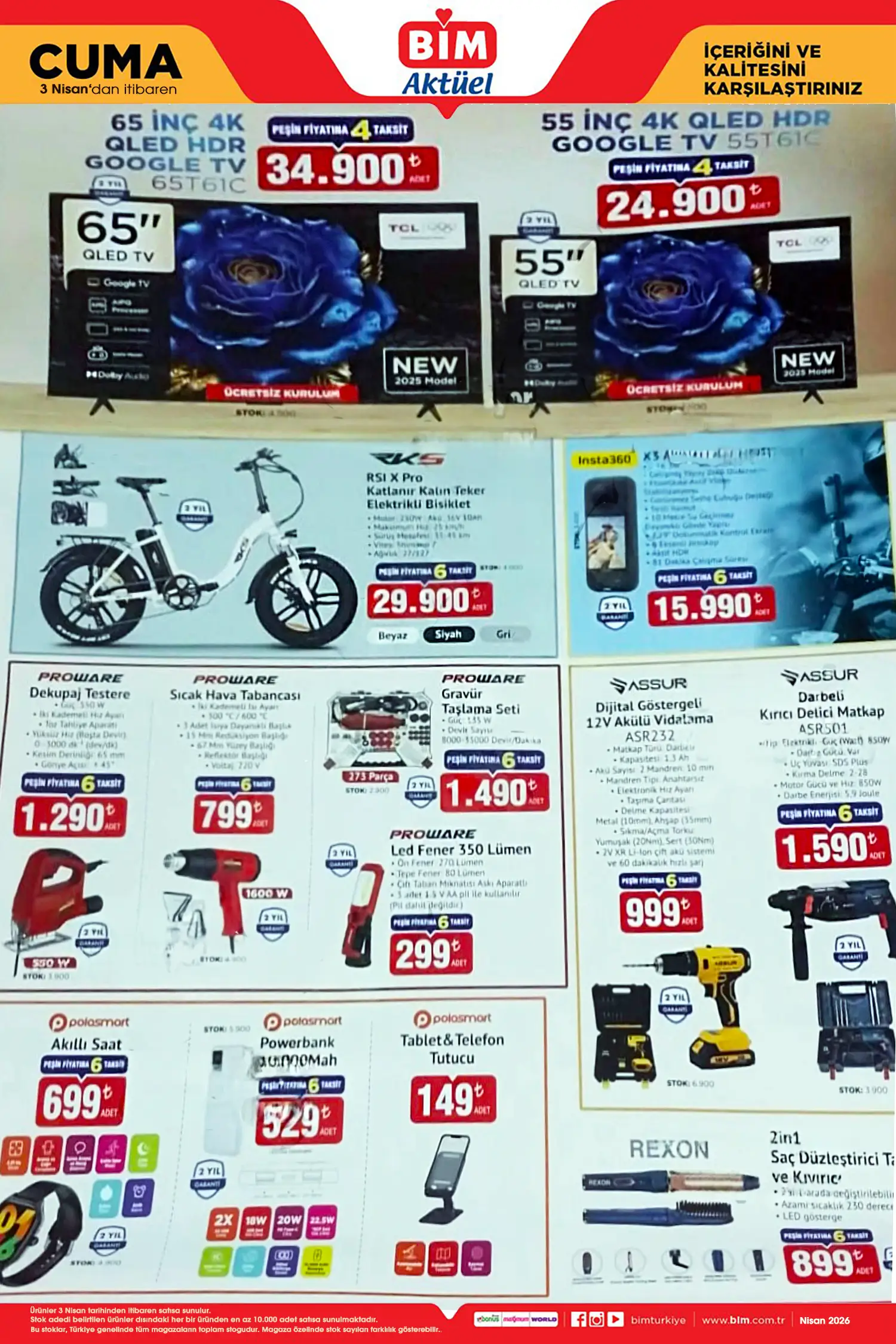 BİM 3 Nisan 2026 Aktüel Ürünler Kataloğu Bi̇m aktüel 3 Nisan 2026 katalog gorseli 2