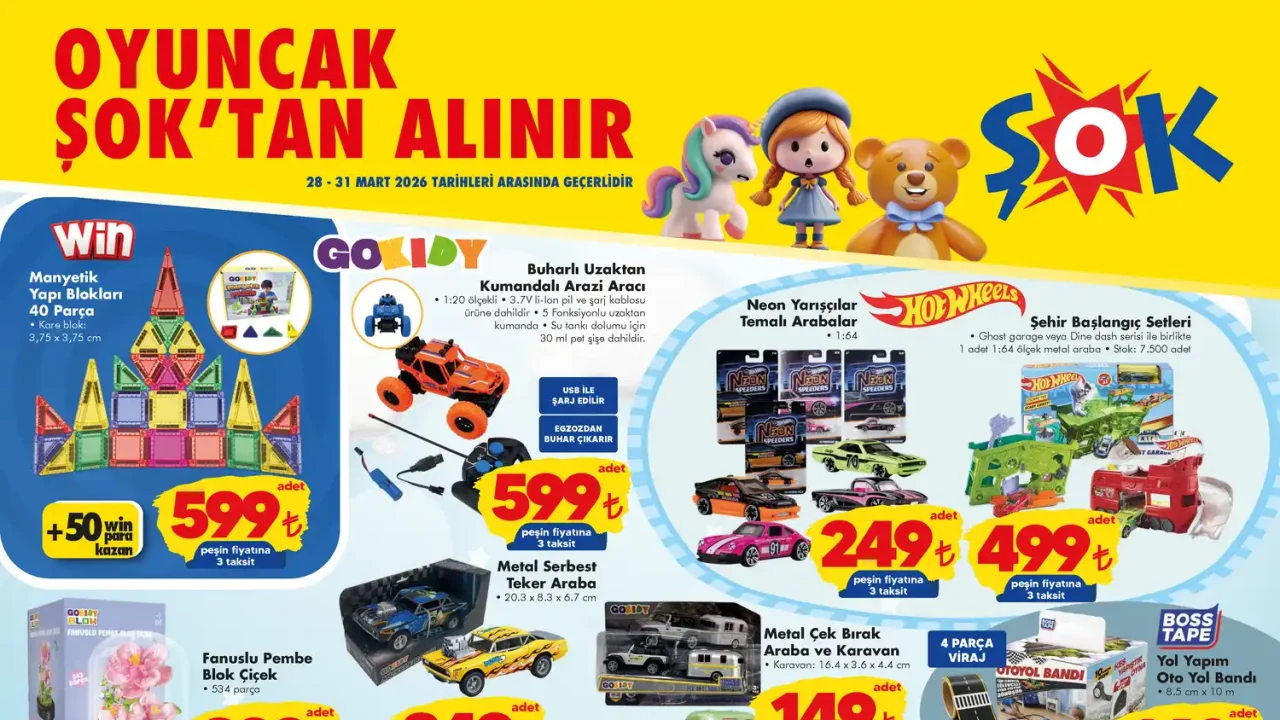 ŞOK 28 Mart 2026 Aktüel Ürünler Kataloğu ŞOK aktüel 28 Mart 2026 katalog gorseli 1
