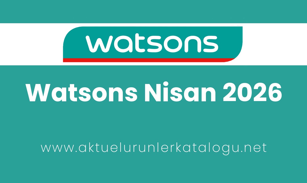 Watsons aktüel ürünler kataloğu kapak gorseli