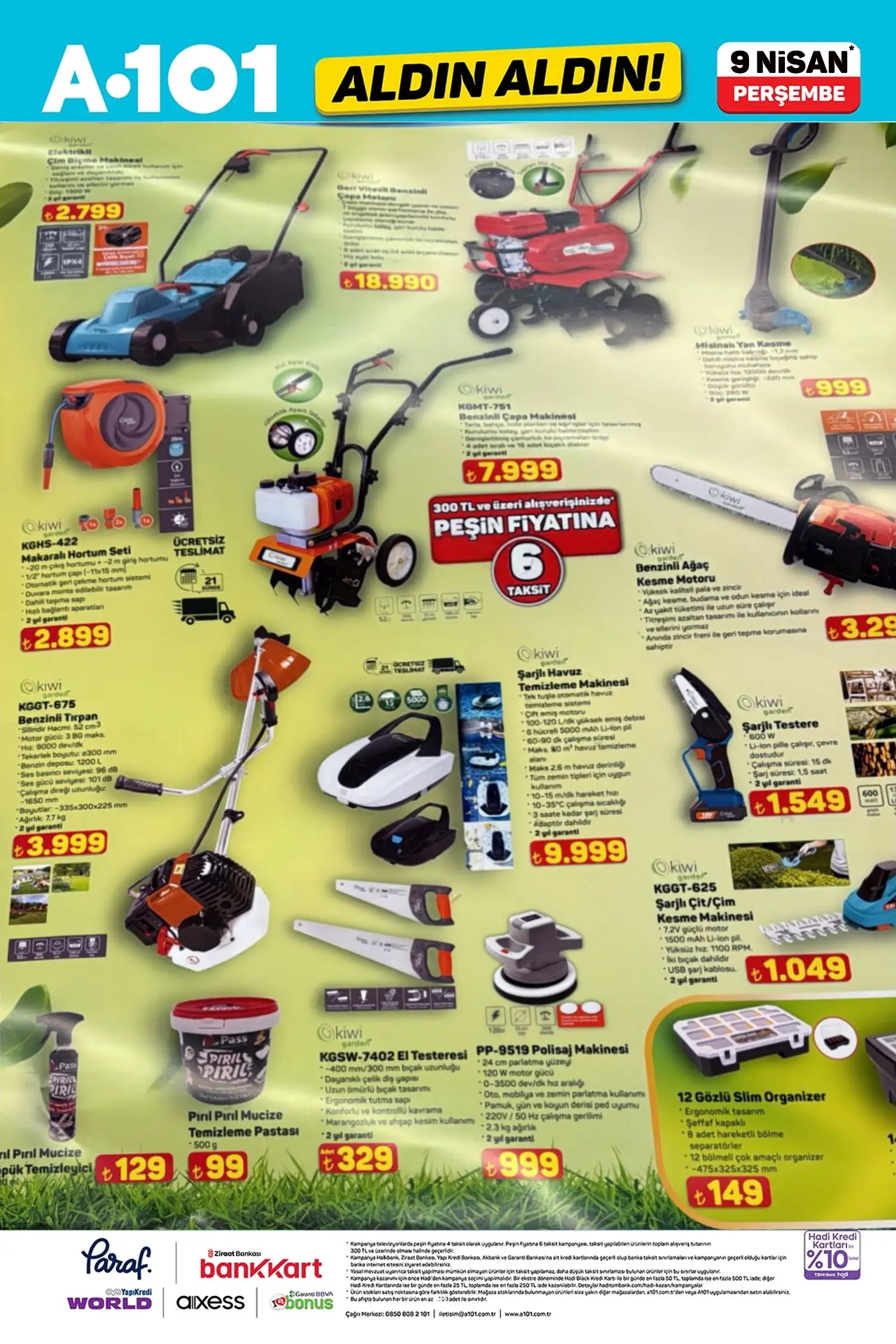 A101 aktüel 9 Nisan 2026 katalog gorseli 4