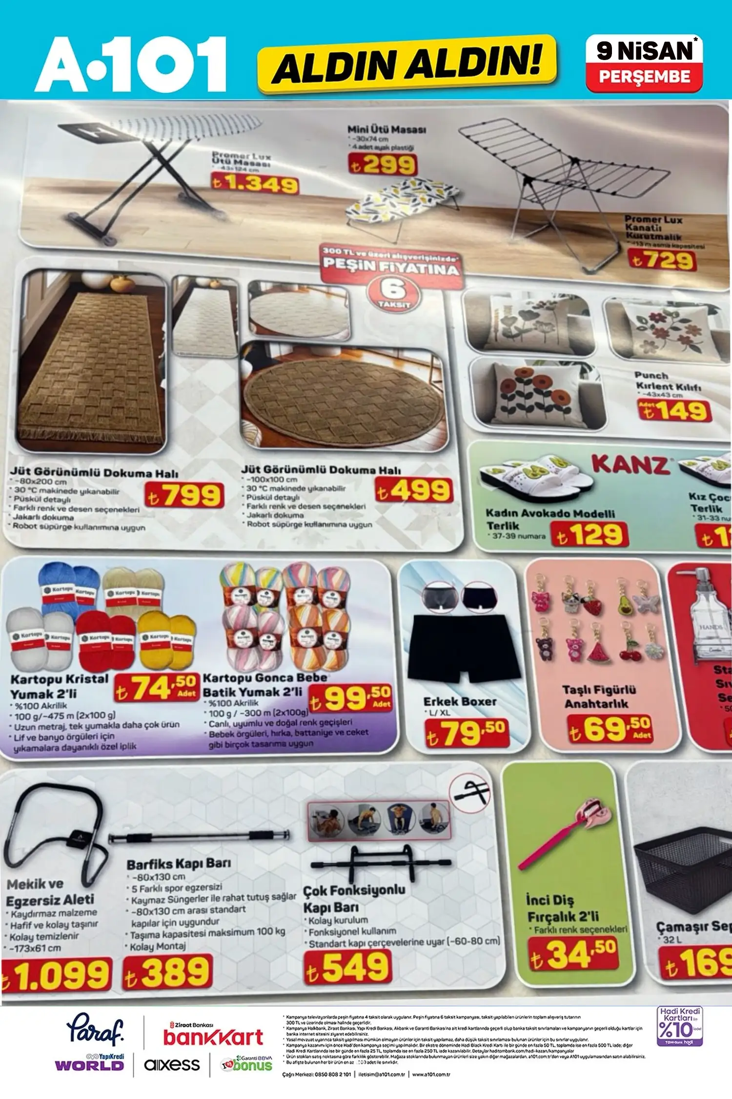 A101 aktüel 9 Nisan 2026 katalog gorseli 9