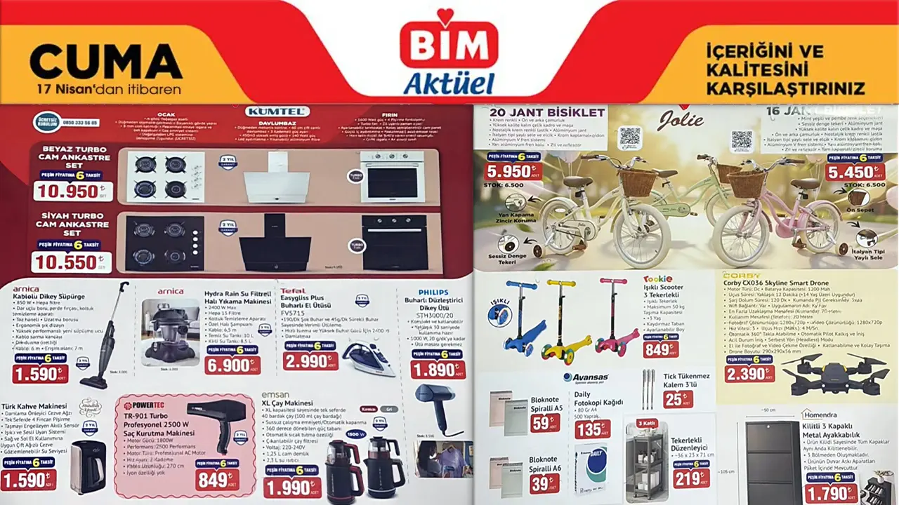BİM 17 Nisan 2026 Aktüel Ürünler Kataloğu Bi̇m aktüel 17 Nisan 2026 katalog gorseli 1