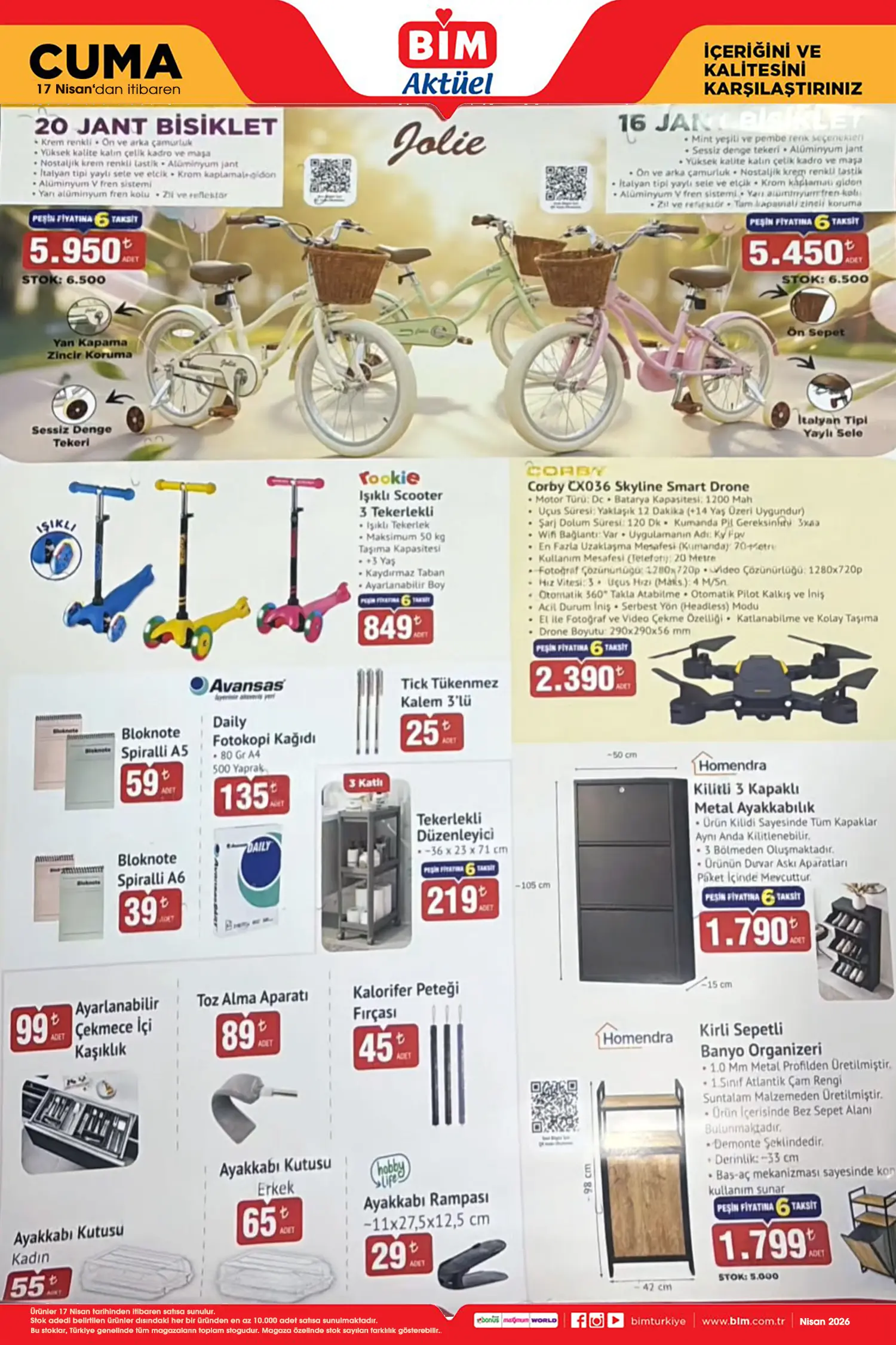 BİM 17 Nisan 2026 Aktüel Ürünler Kataloğu Bi̇m aktüel 17 Nisan 2026 katalog gorseli 3