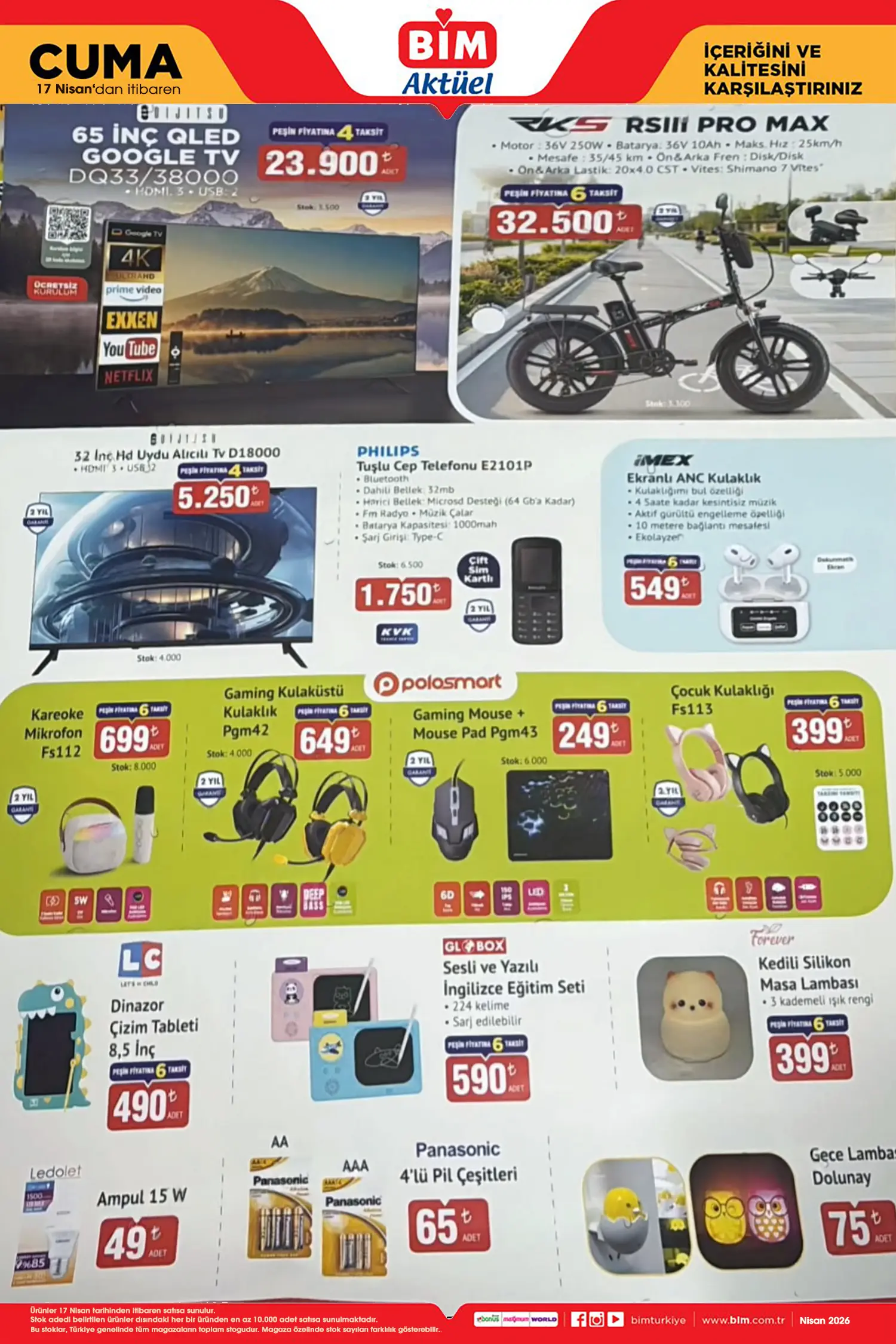 BİM 17 Nisan 2026 Aktüel Ürünler Kataloğu Bi̇m aktüel 17 Nisan 2026 katalog gorseli 4