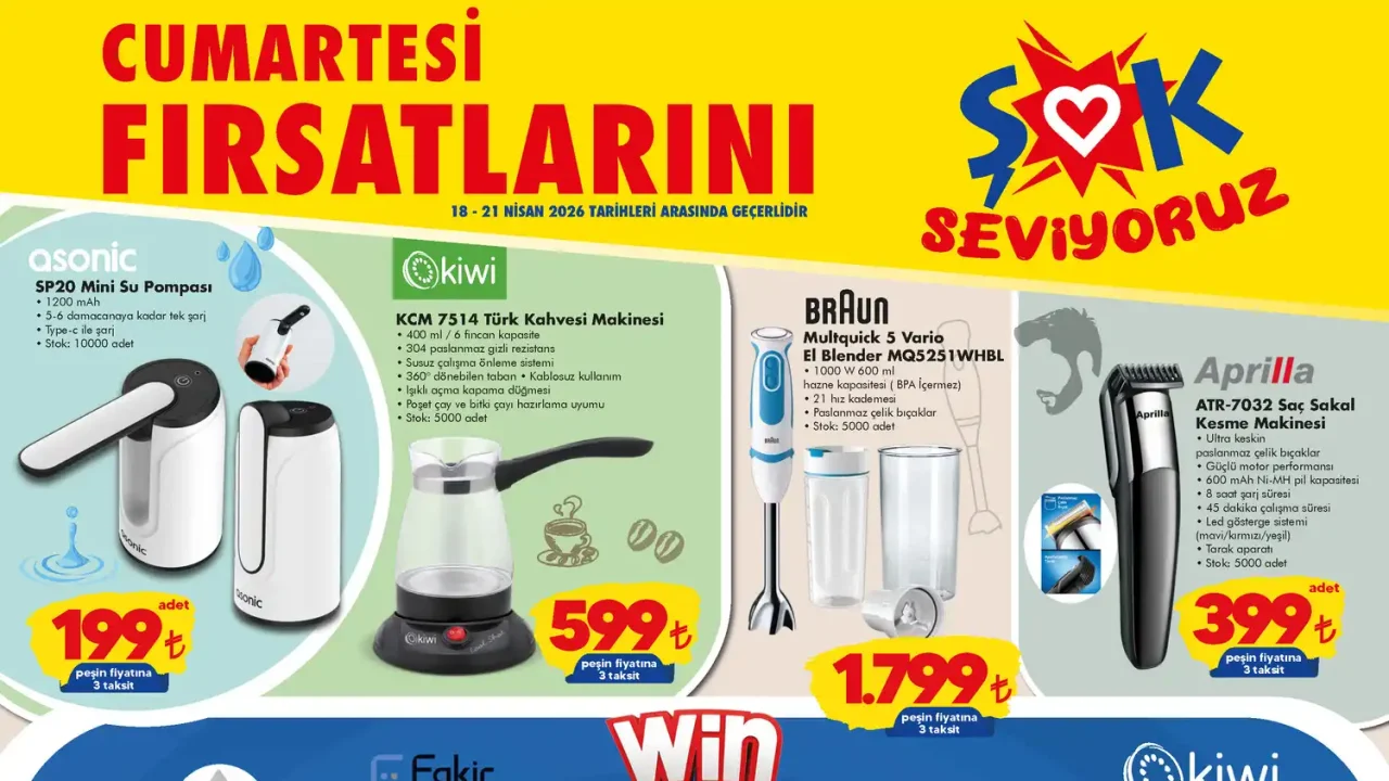 ŞOK aktüel 18 Nisan 2026 katalog gorseli 1